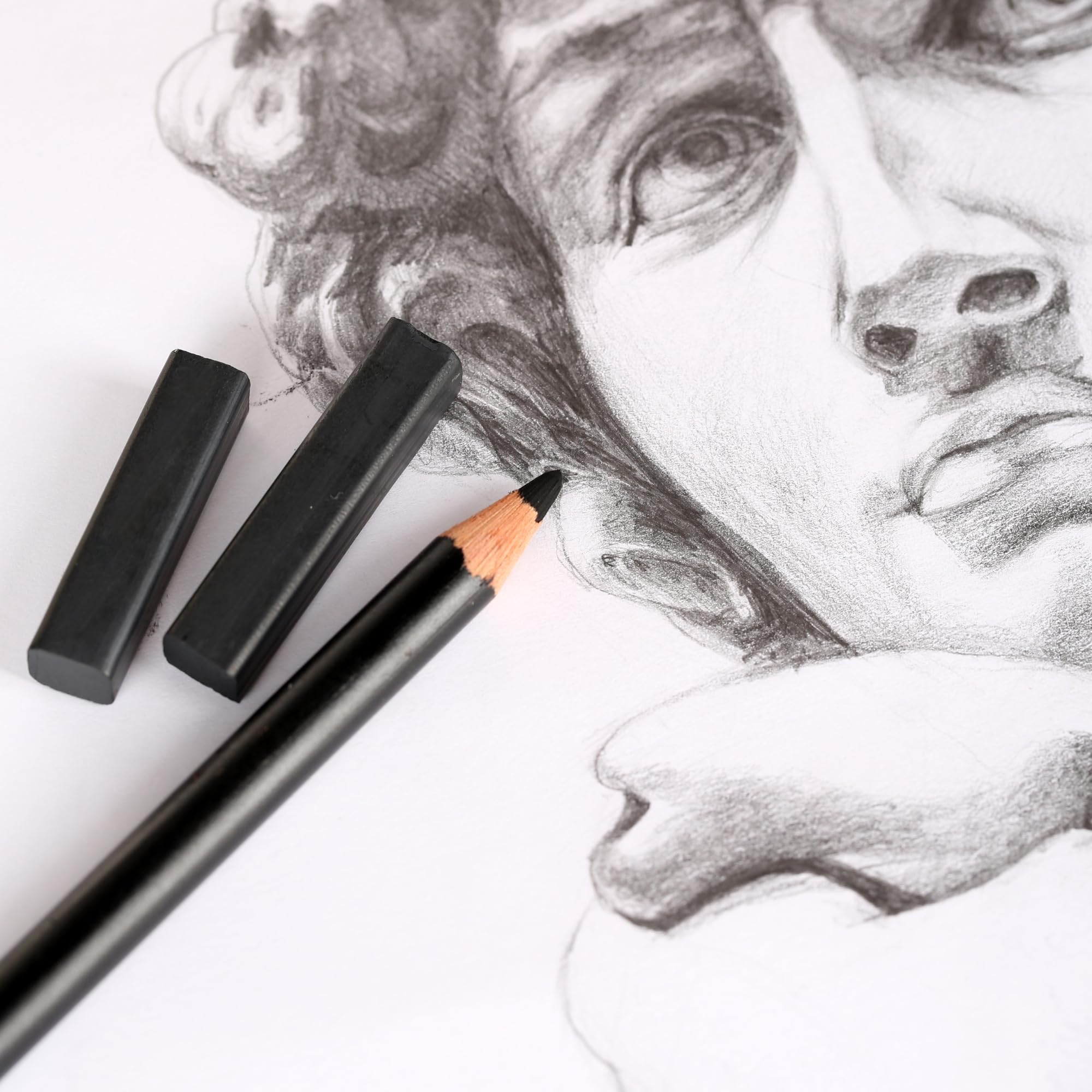 Pro Art - 3078 Pencil Set Sketch & Draw, 9.38'' X 9.38'' X 0.25'', Graphite & Charcoal
