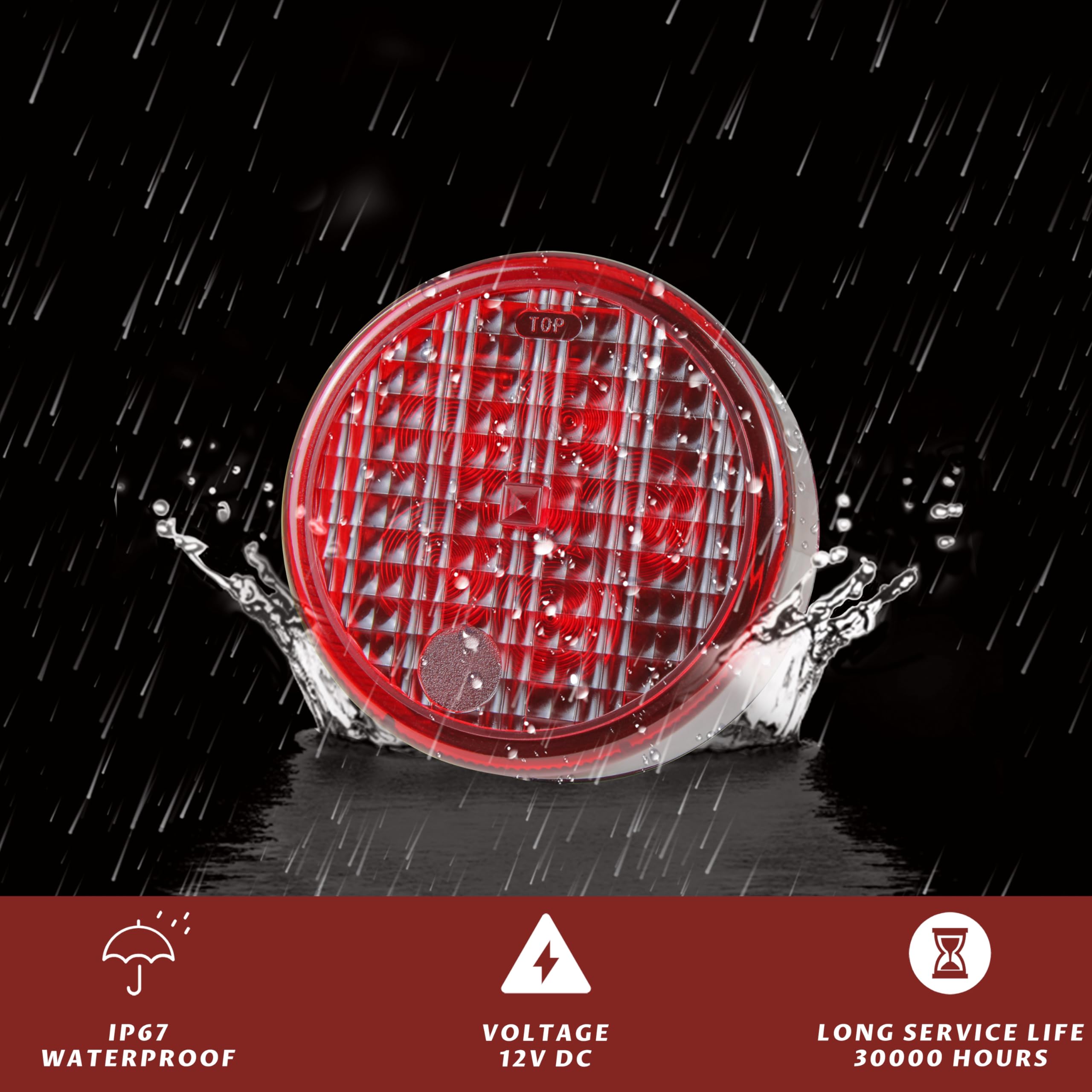 Sautvs Tail Light For Teryx, Led Red Brake Stop Rear Lights For Kawasaki Teryx 4 2012-2016 Accessories(2Pcs)