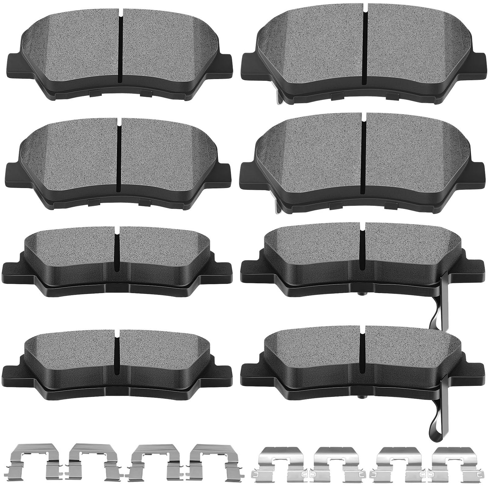 Scitoo D1595 D1544 Front Rear Brake Pads Sets Fit For Hyundai Elantra 2011-2016,For Hyundai Elantra Gt 2013-2016,For Hyundai Vel