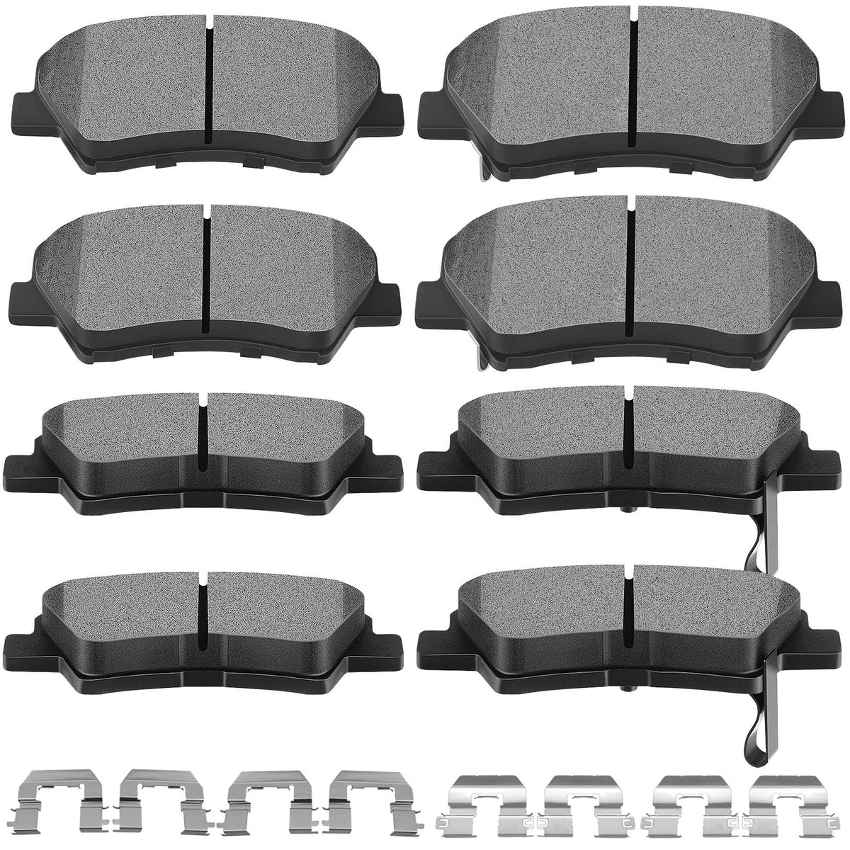Ceramic Brake Pads Kits,Scitoo 8Pcs Brakes Pads Set Fit For 2011-2016 For Hyundai Elantra,2013 For Hyundai Elantra Coupe,2013-20