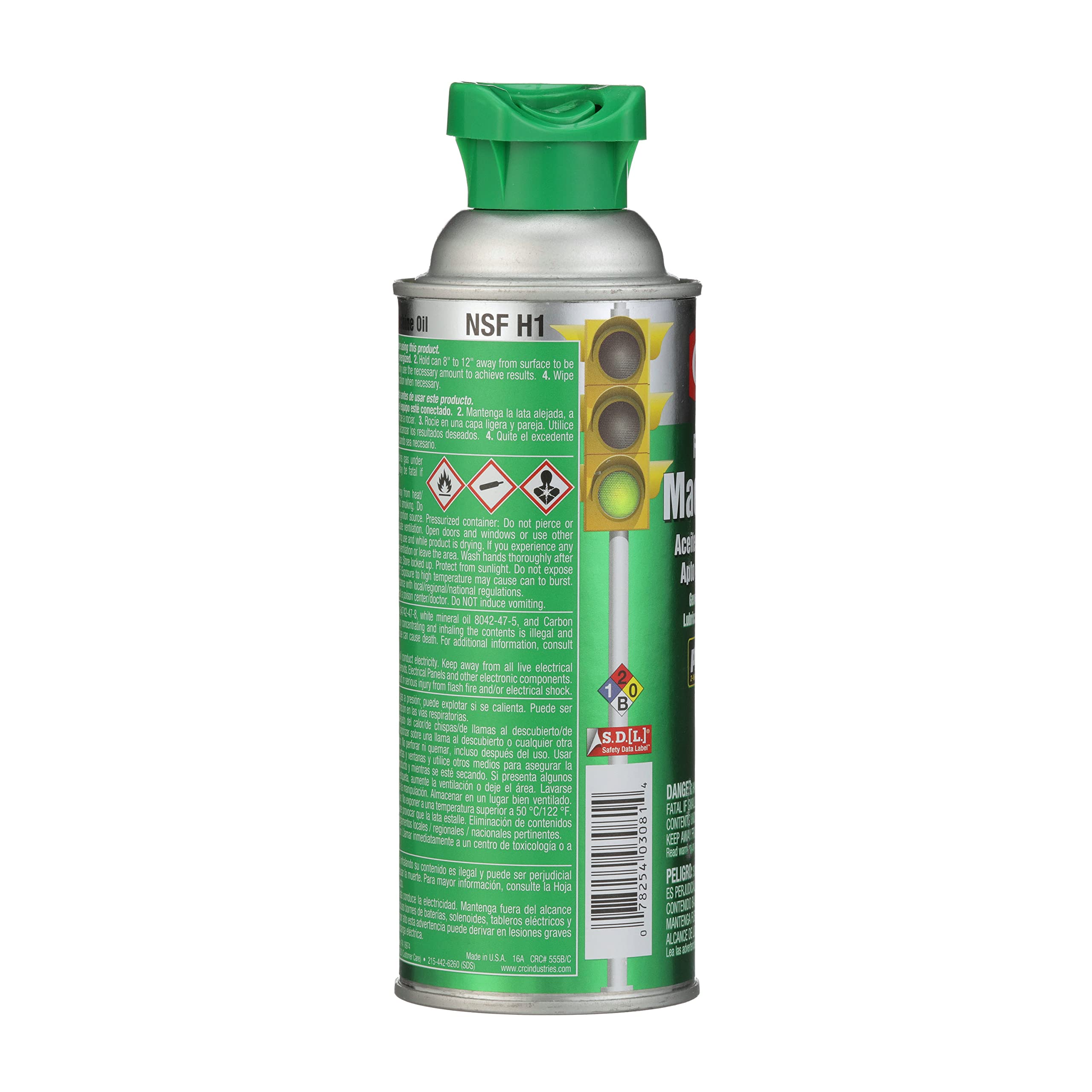 Crc 03081 General Purpose Food Grade Machine Oil Spray, (Net Weight: 11 Oz.) 16Oz Aerosol,Clear