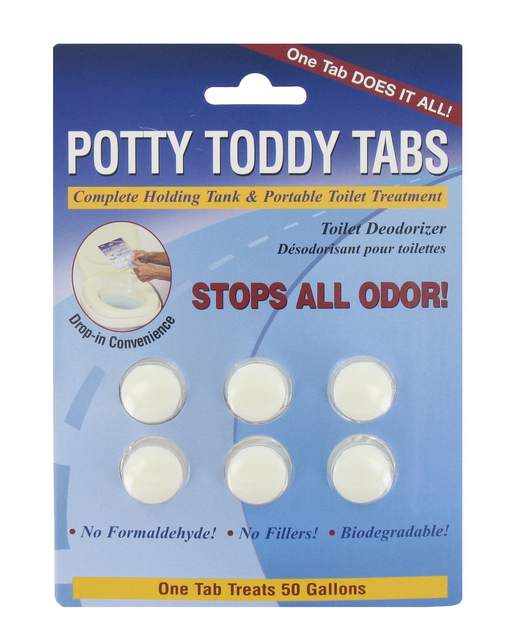 Valterra Q5000Vp Potty Toddy Tab, (6 Per Card)