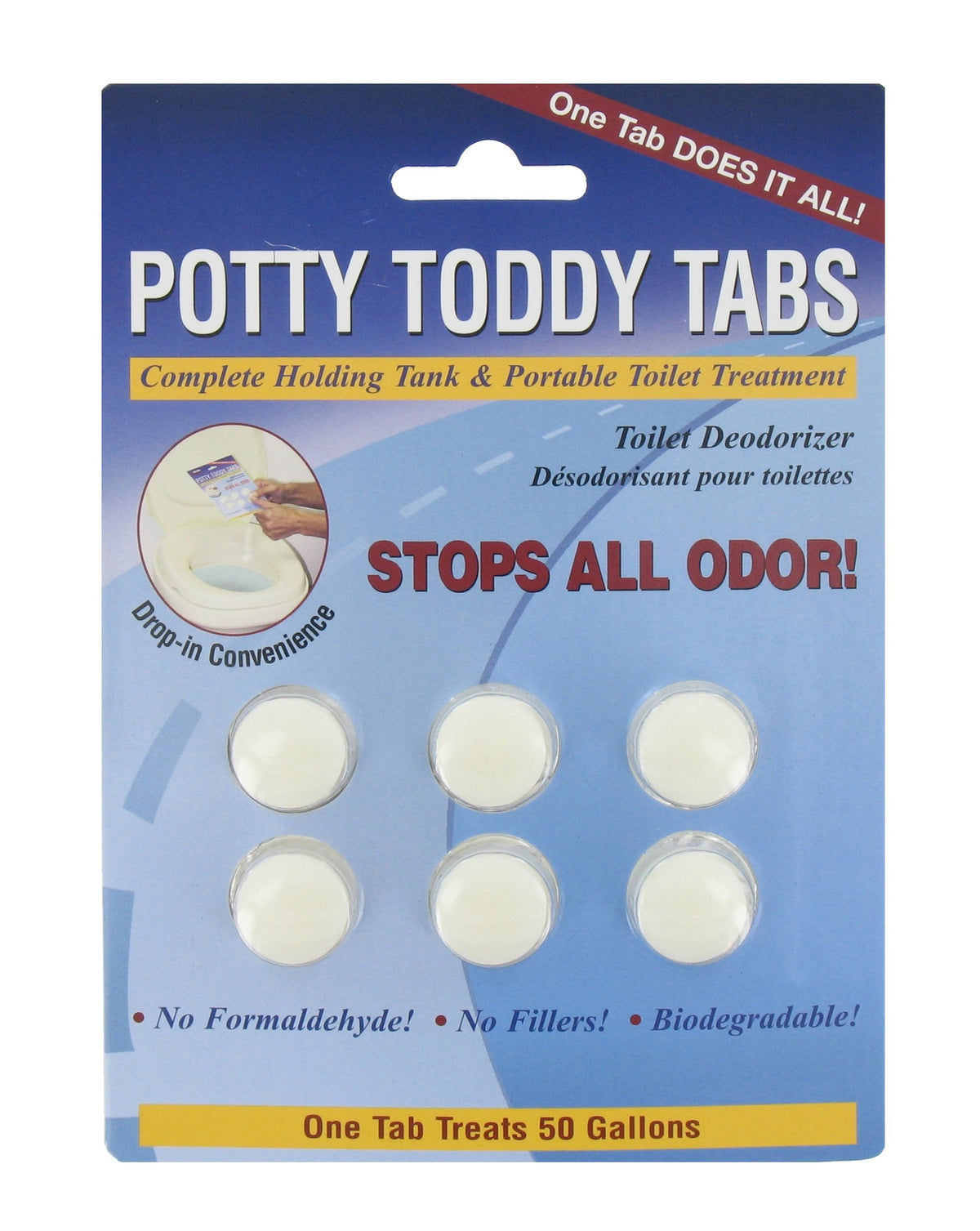 Valterra Q5000Vp Potty Toddy Tab, (6 Per Card)