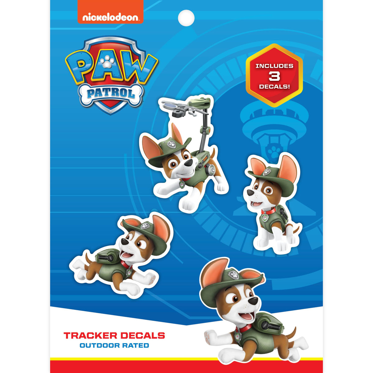 Paw Patrol Tracker Decals - Set Of 3 Vinyl Stickers For Kids And Adults - Vinyl Decals For Laptop, Tumbler, Water Bottle, Vehicl
