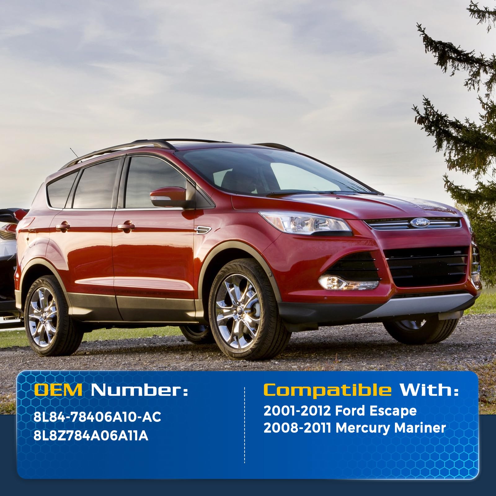 ARANA Rear Hatch Struts for Ford Escape 2001-2012, 4370 Trunk Lift Support Liftgate Shocks Spring Fits 2008-2011 Mercury Mariner