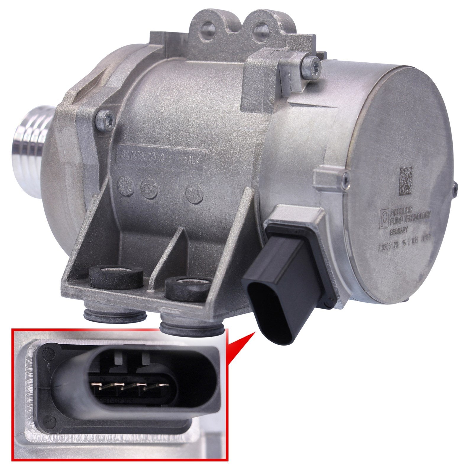 Hella 7.02851.20.0 Water Pump For Bmw N51/N52 Engine W Bolts