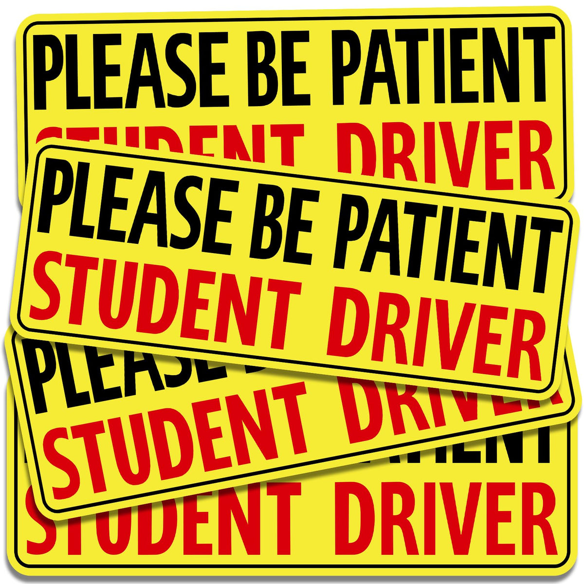 Psler Student Driver Magnet For Car, Be Patient Student Driver Magnet Boys And Girls New Student Driver Sticker Safety Warning R