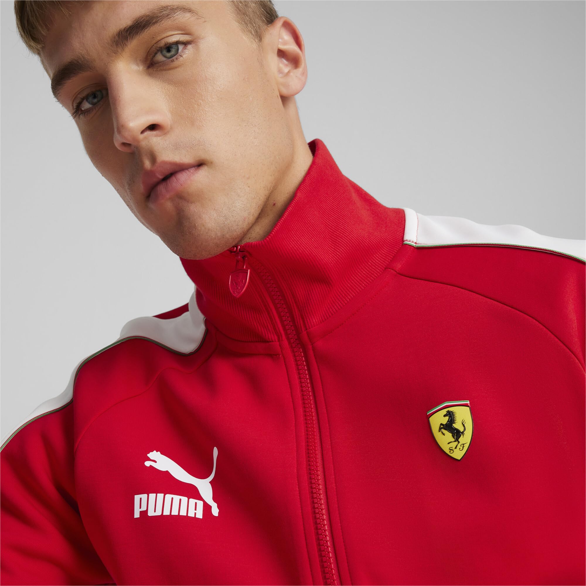 PUMA Mens Scuderia Ferrari Race Mt7 Track Jacket, Rosso Corsa-ss24, X-Large US