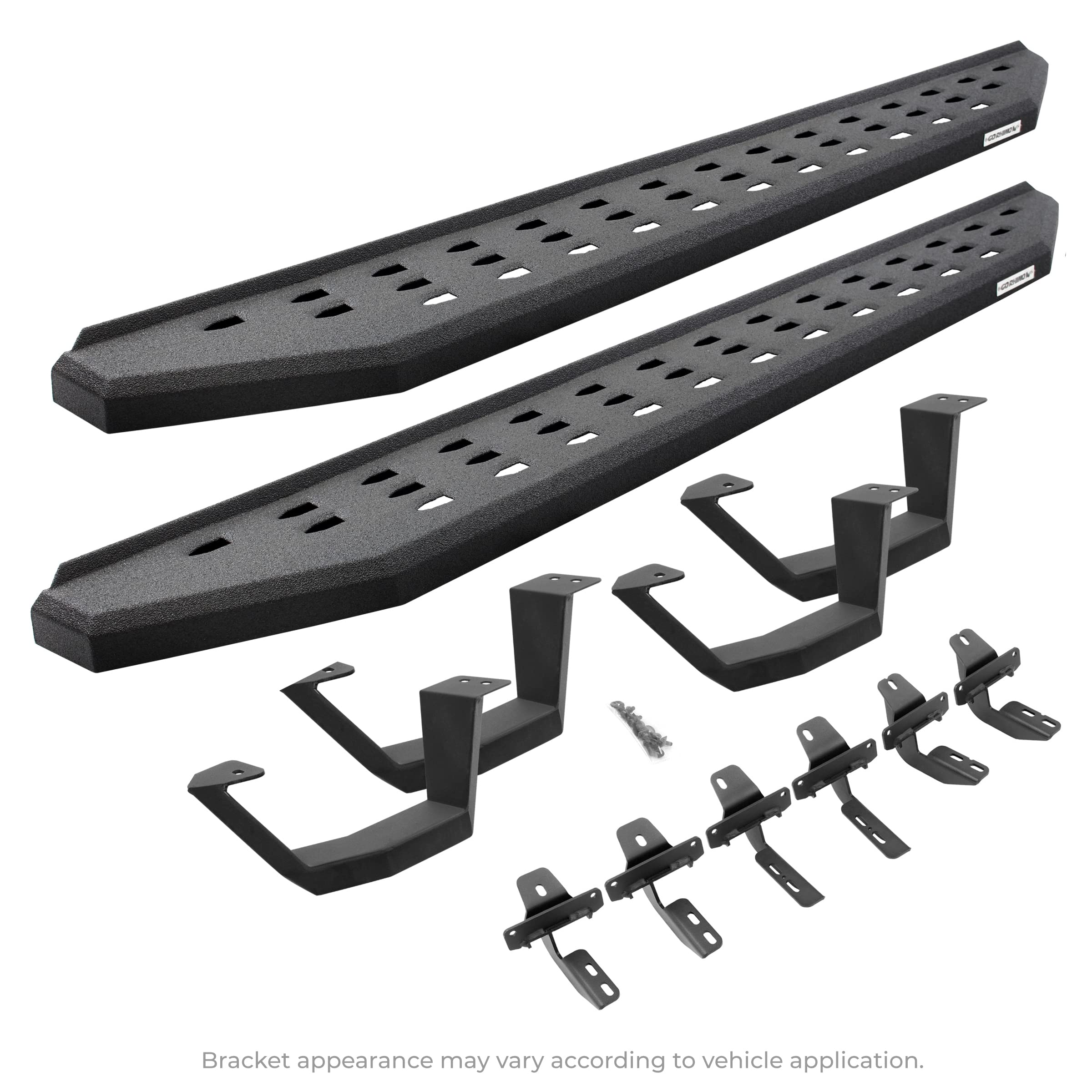 Go Rhino 6940488020T Rb20 Running Boards With Mounting Brackets, 2 Pairs Drop Steps Kit For 19-24 Gmc, Chevrolet (Extended Cab P