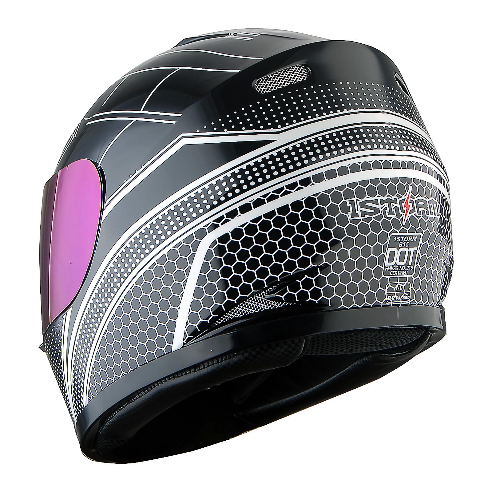 Wow Motorcycle Full Face Helmet Street Dirt Bike Atv Bmx Mx Youth Kids Spider All Black