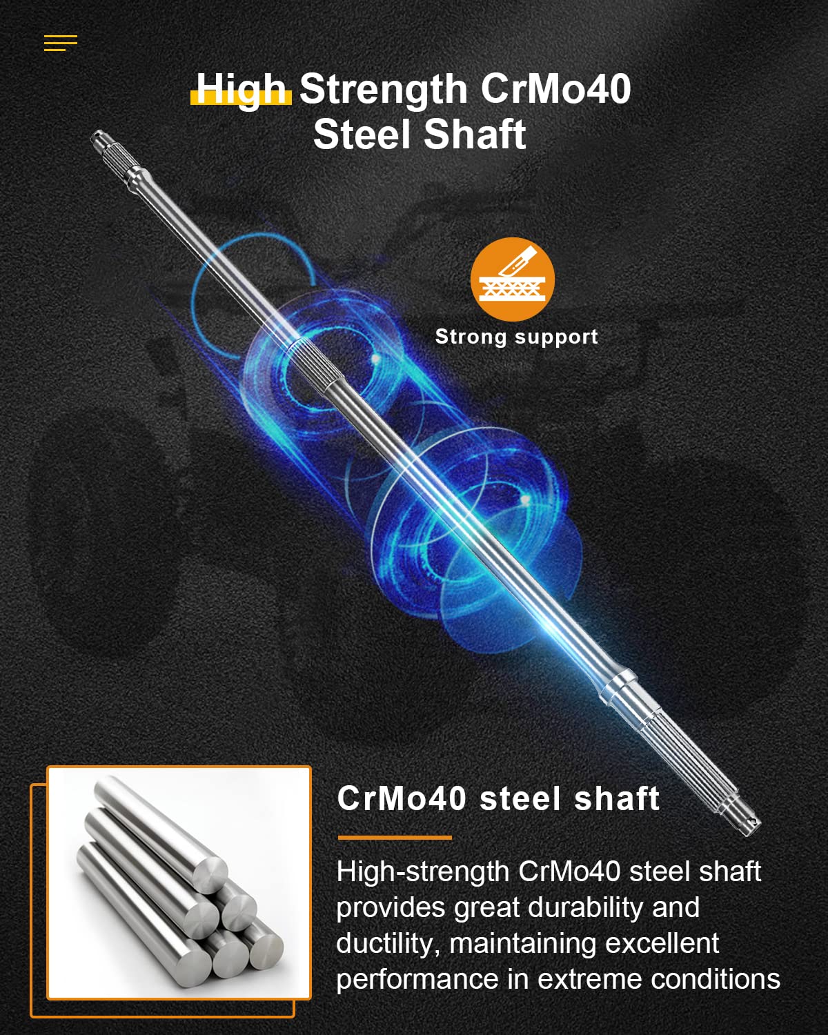OCPTY Rear Wheel Axle fits for Honda Foreman 400 450 1998-2004 FourTrax Foreman 400 42311-HM7-A02 1995-2003