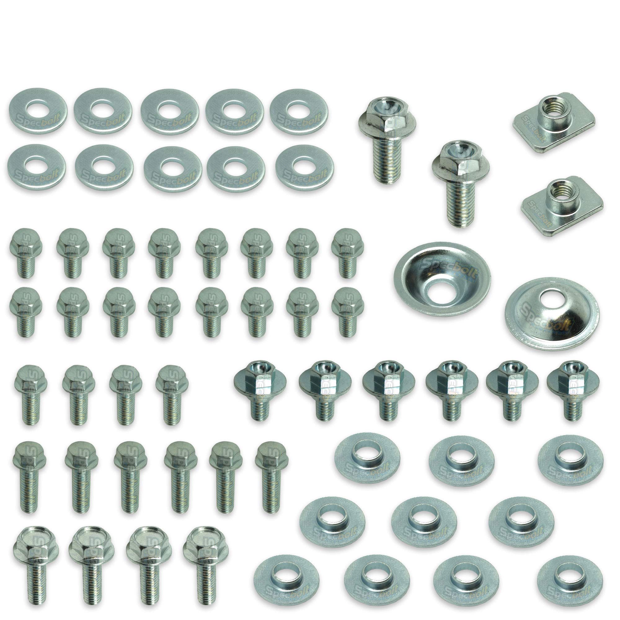 66Pc Specbolt Kawasaki Kx & Kxf Body Bolt Kit For Plastics Seat Fenders Shrouds Number Plates Fasteners Fit Kx60 Kx80 Kx85 Kx100