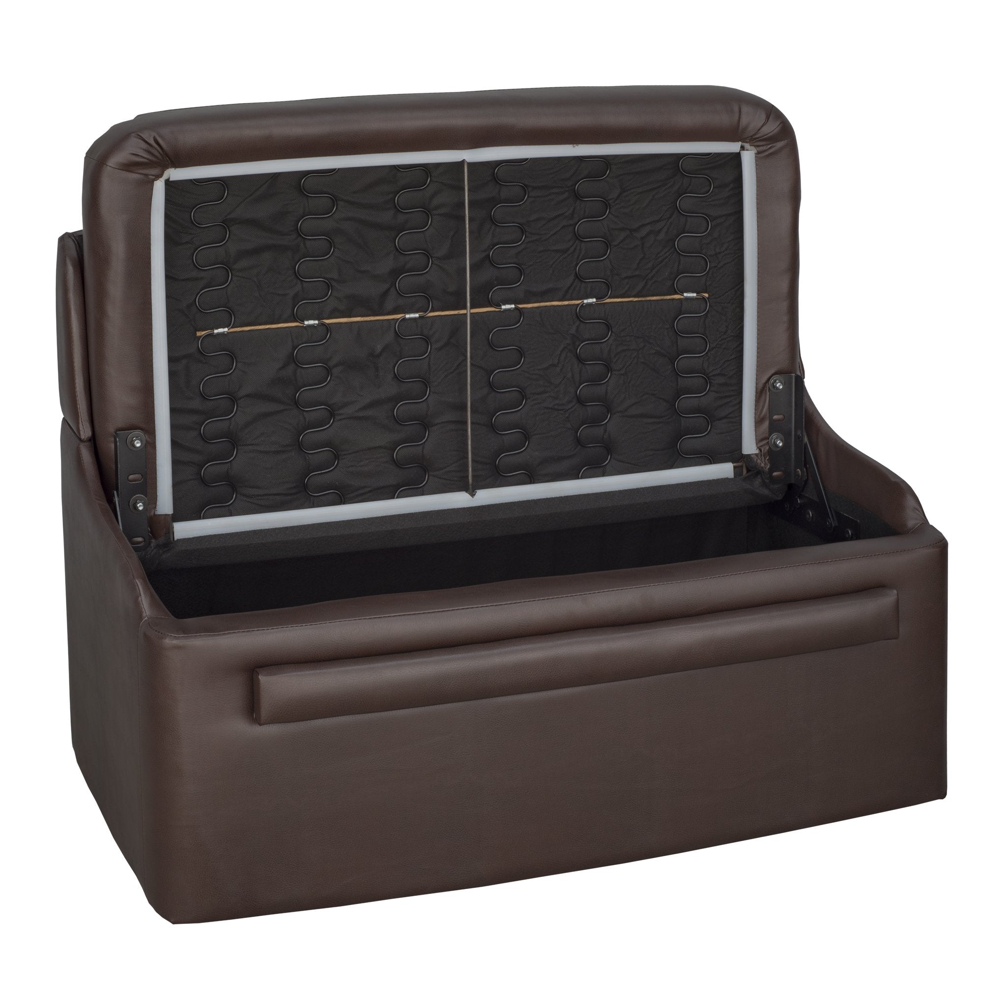 Recpro Charles 38 Rv Dinette Booth With Storage | Converts To Bed | Rv Dining Room (Mahogany, 1)