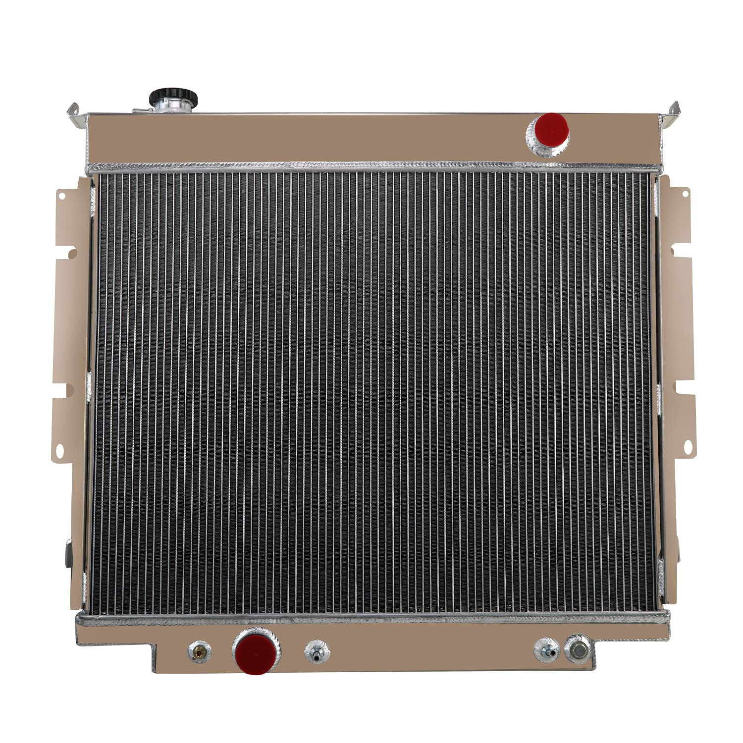 4 Row 62mm Core Aluminum Radiator Replacement for 1983-1996 Ford F250 F350 F59 6.9L 7.3l Super Duty V8 Diesel 1988 1993 1989 199