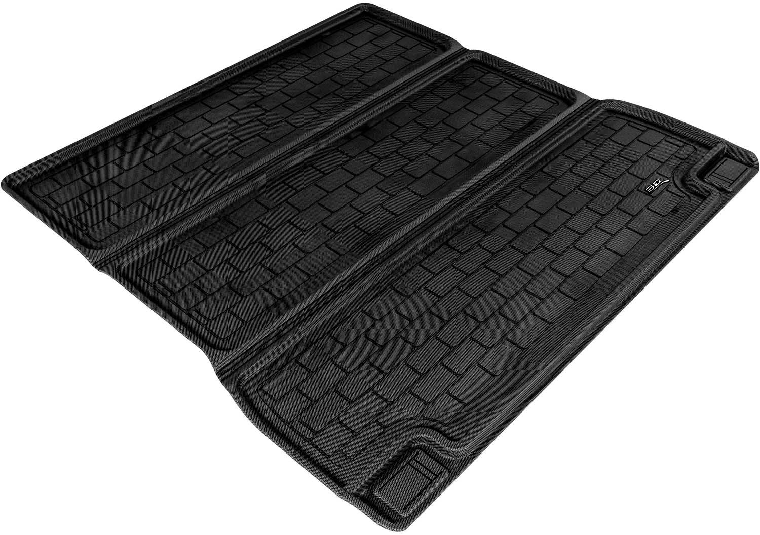 3D MAXpider Custom Fit Kagu Stowable Cargo Liner (Black) Compatible with Toyota Sequoia 2008-2022 - Behind 2nd Row Cargo Liner
