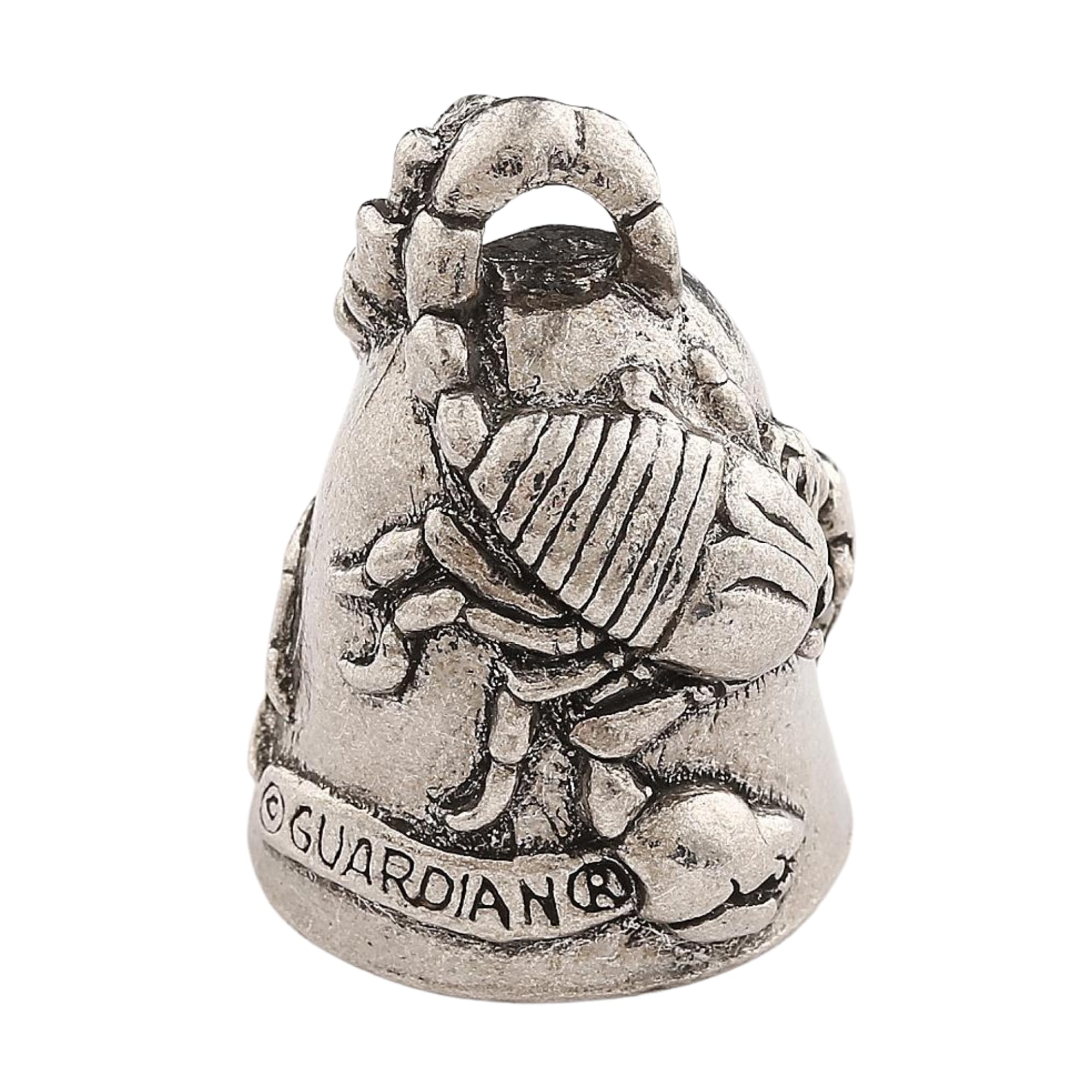 Guardian Bell Scorpion Good Luck Bell W/Keyring & Black Velvet Gift Bag | Motorcycle Bell | Lead-Free Pewter | Good Luck Gift To