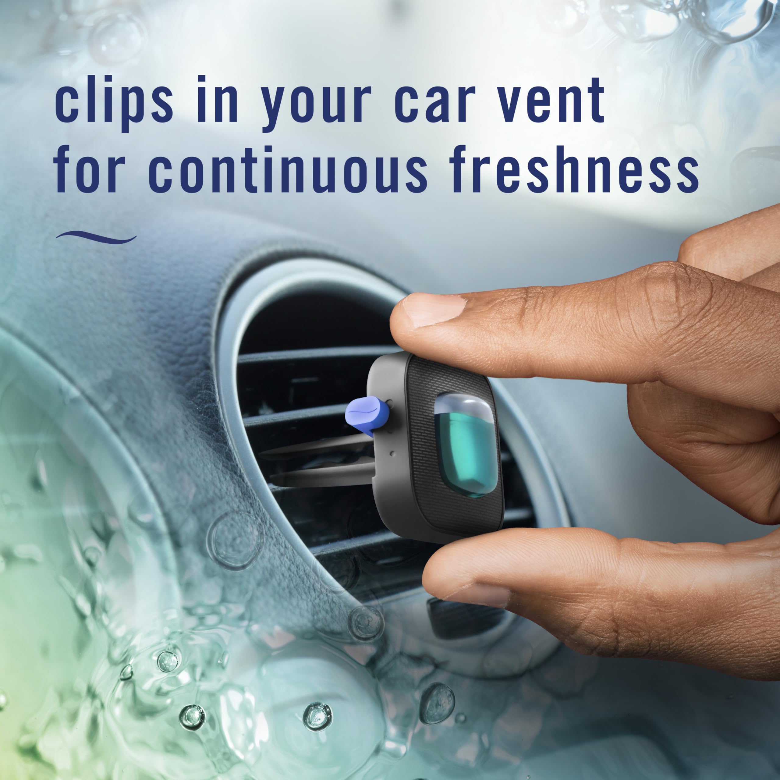 Febreze Unstopables Car Odor-Fighting Car Freshener Vent Clip Fresh Scent, .07 Oz. Car Vent Clip, Pack Of 4