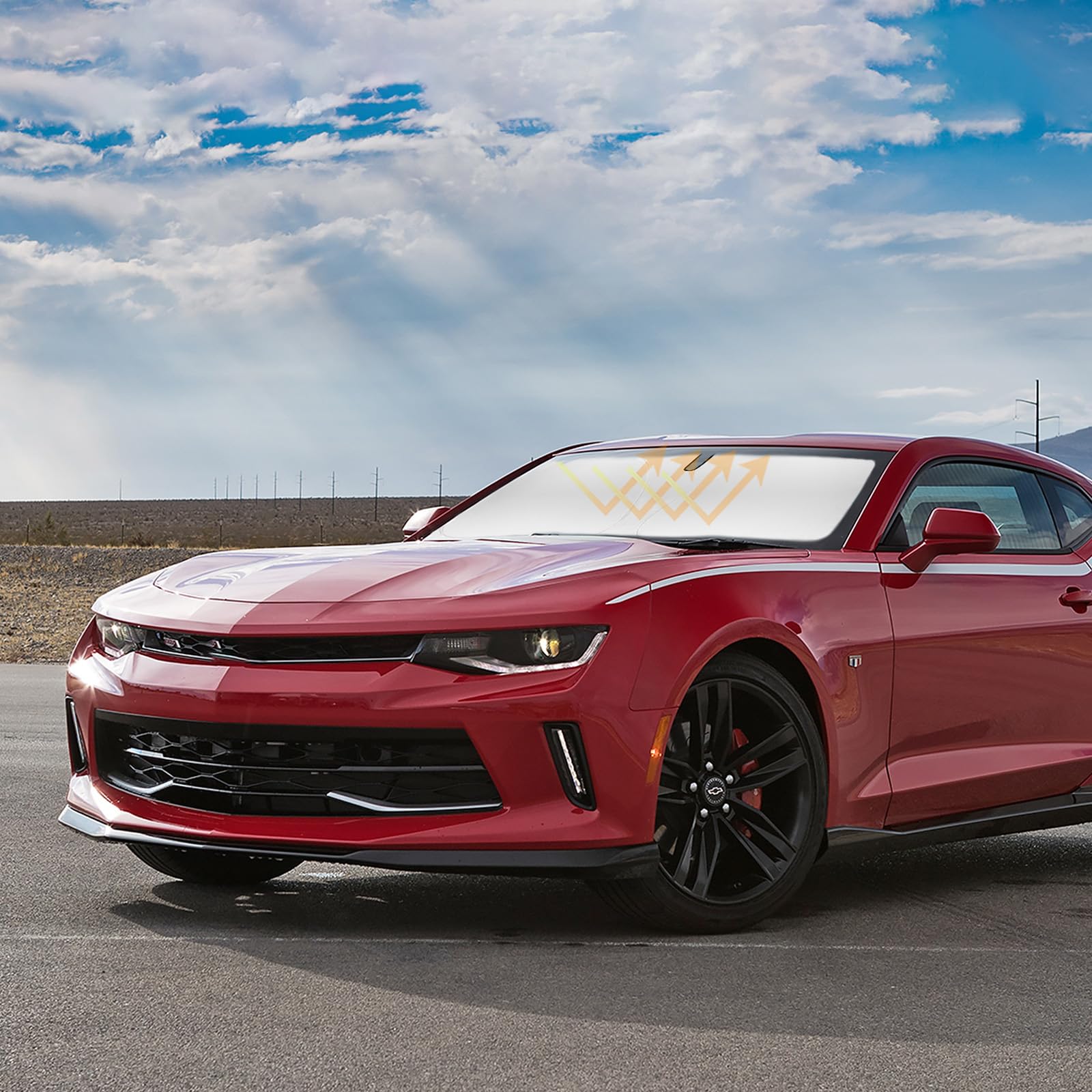 Windshield Sun Shade Car Sunshade For Chevrolet Camaro Coupe 2016-2023 2024 2025 Accessories Windshield Cover For Chevy Camaro C