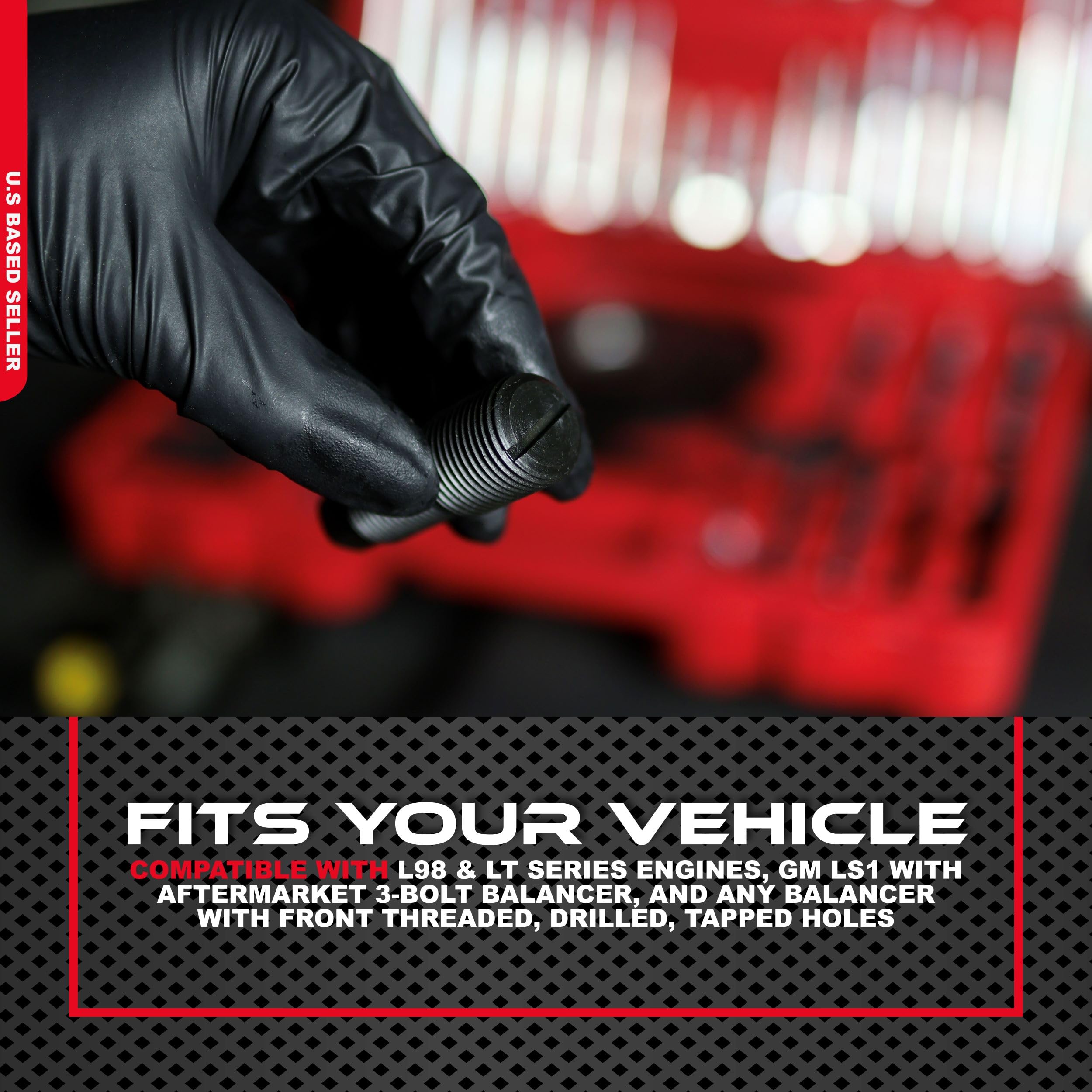 ABN Harmonic Balancer Puller Installer Set - 52pc Master Universal Harmonic Balancer Installer Set Tool Kit for Pulley Puller To