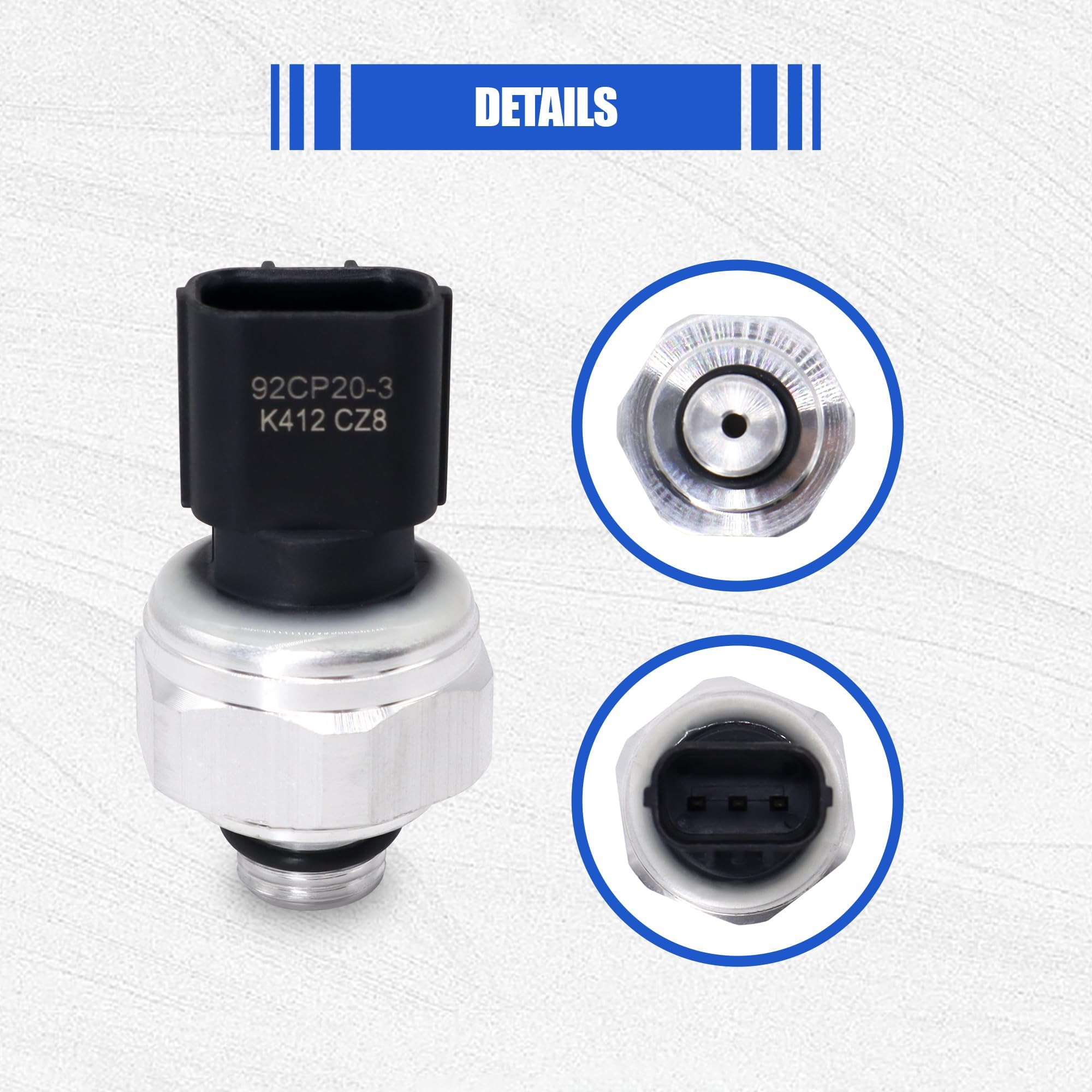 Hisport 80450T2Fa01 A/C Pressure Sensor Switch - Pressure Transducer Compatible With Acura Ilx Mdx Nsx Rdx Rl Tl Tlx Tsx Zdx, Ho