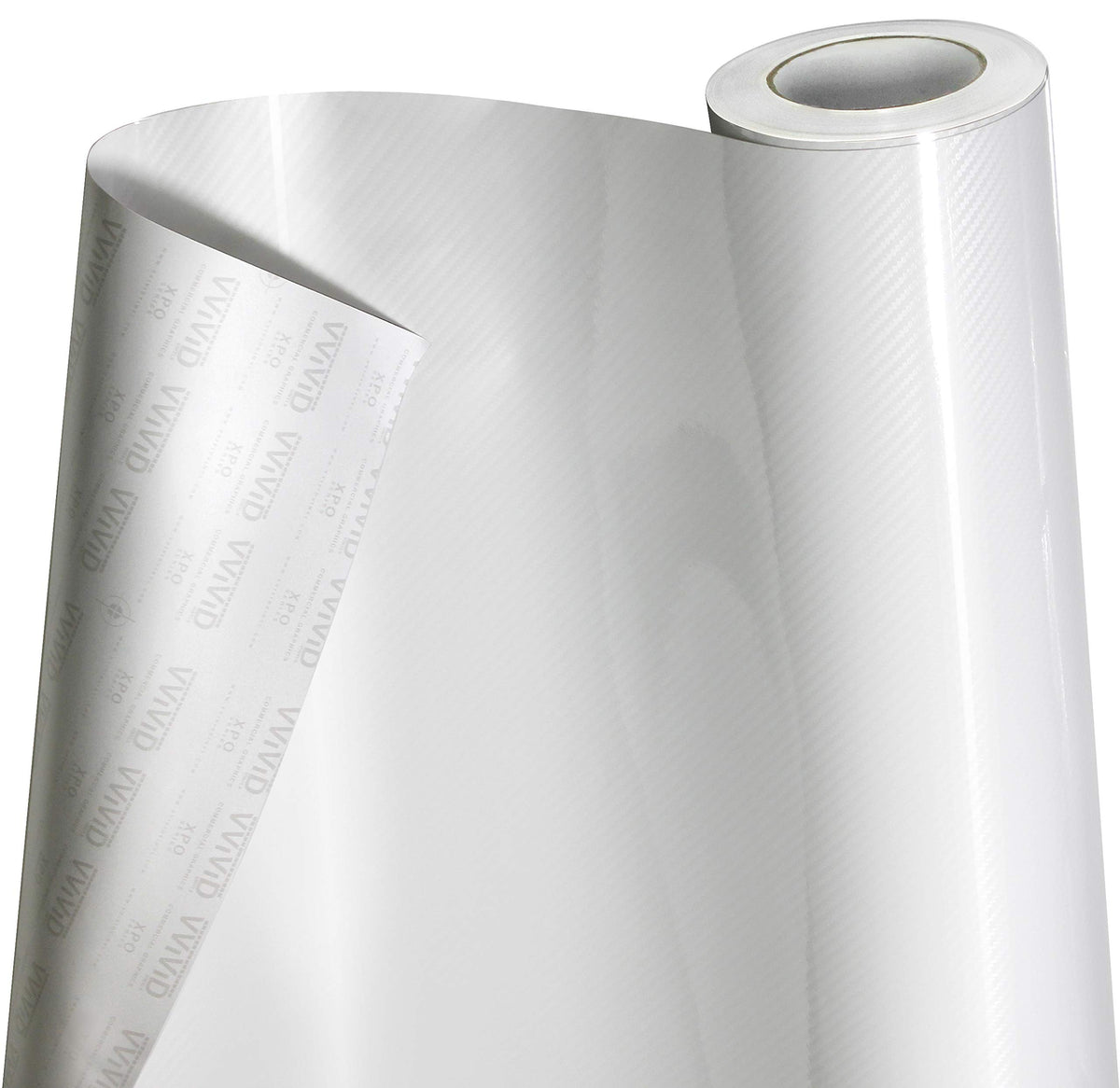 Vvivid Epoxy High Gloss Carbon Vinyl Automotive Wrap Film Diy Easy To Install No Mess (10Ft X 5Ft, White)