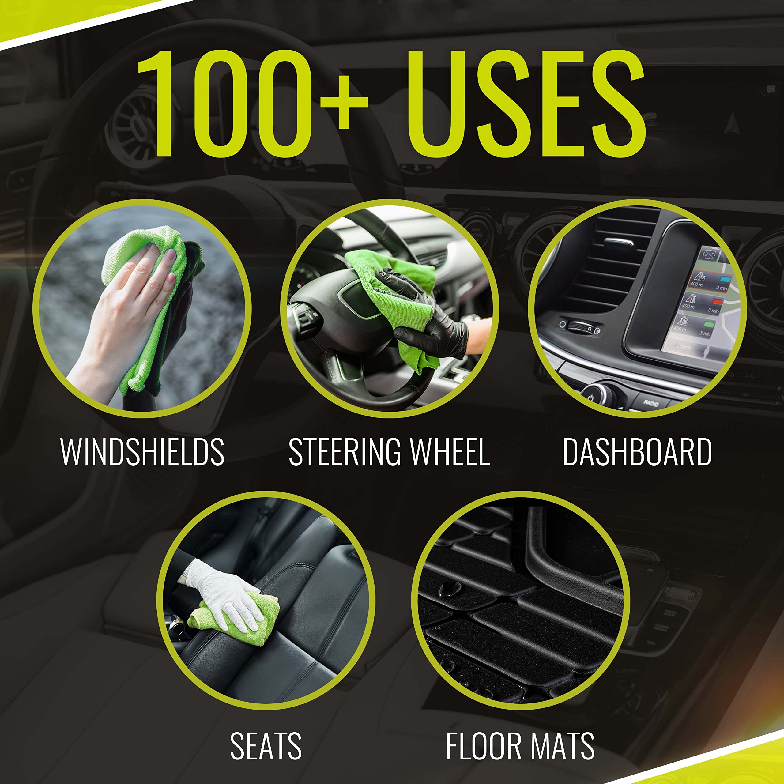 Bugslide 32 Oz Car Detailing Kit With Microfiber Towel - Exterior Or Interior Car Cleaner And Waterless Detailer Spray - Clean,