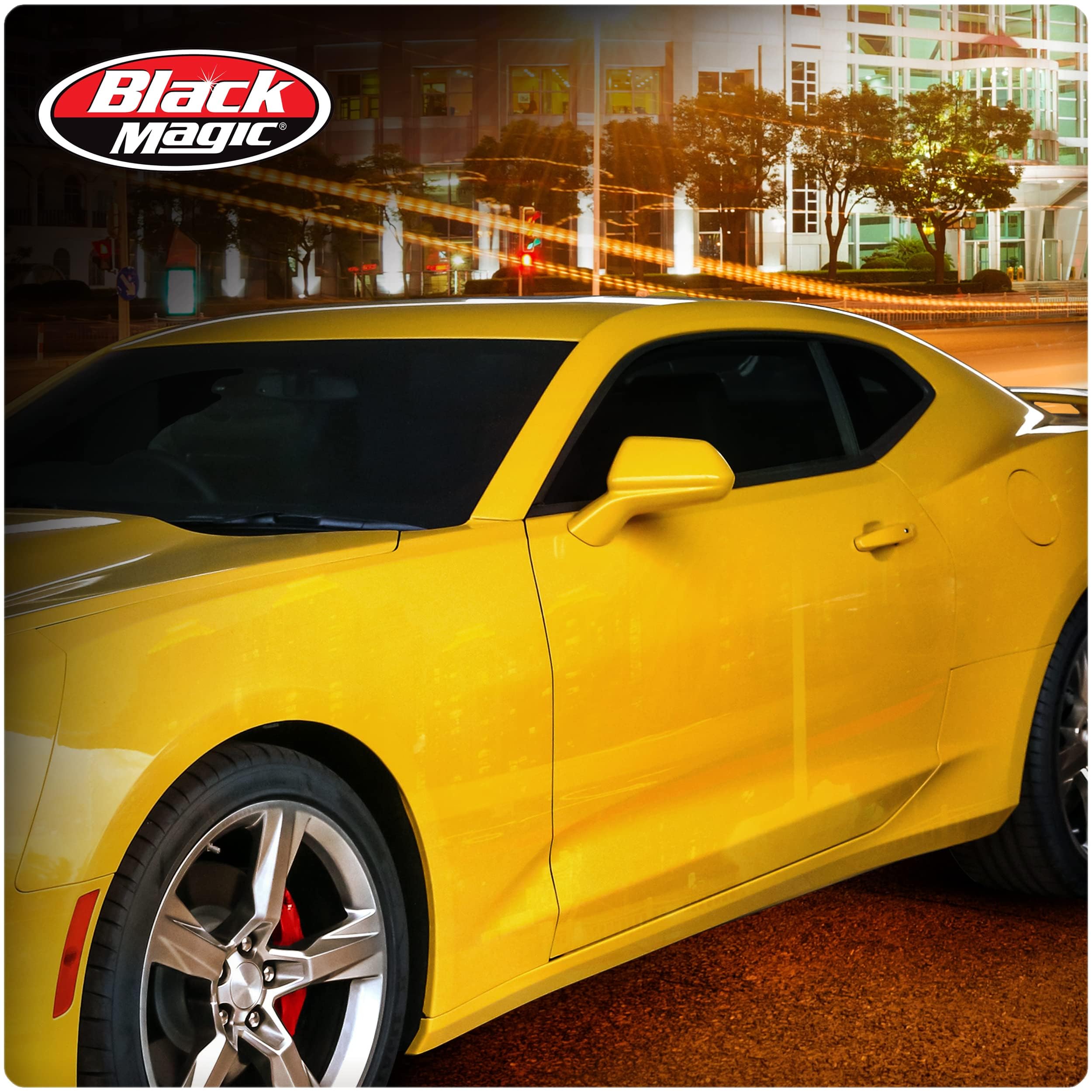 Black Magic Insta-Cling 5% Vlt Tinted Window Film, Reusable Car Window Tint, Privacy Film, Stick-On Auto Tint Kit, 26 Inches X 7