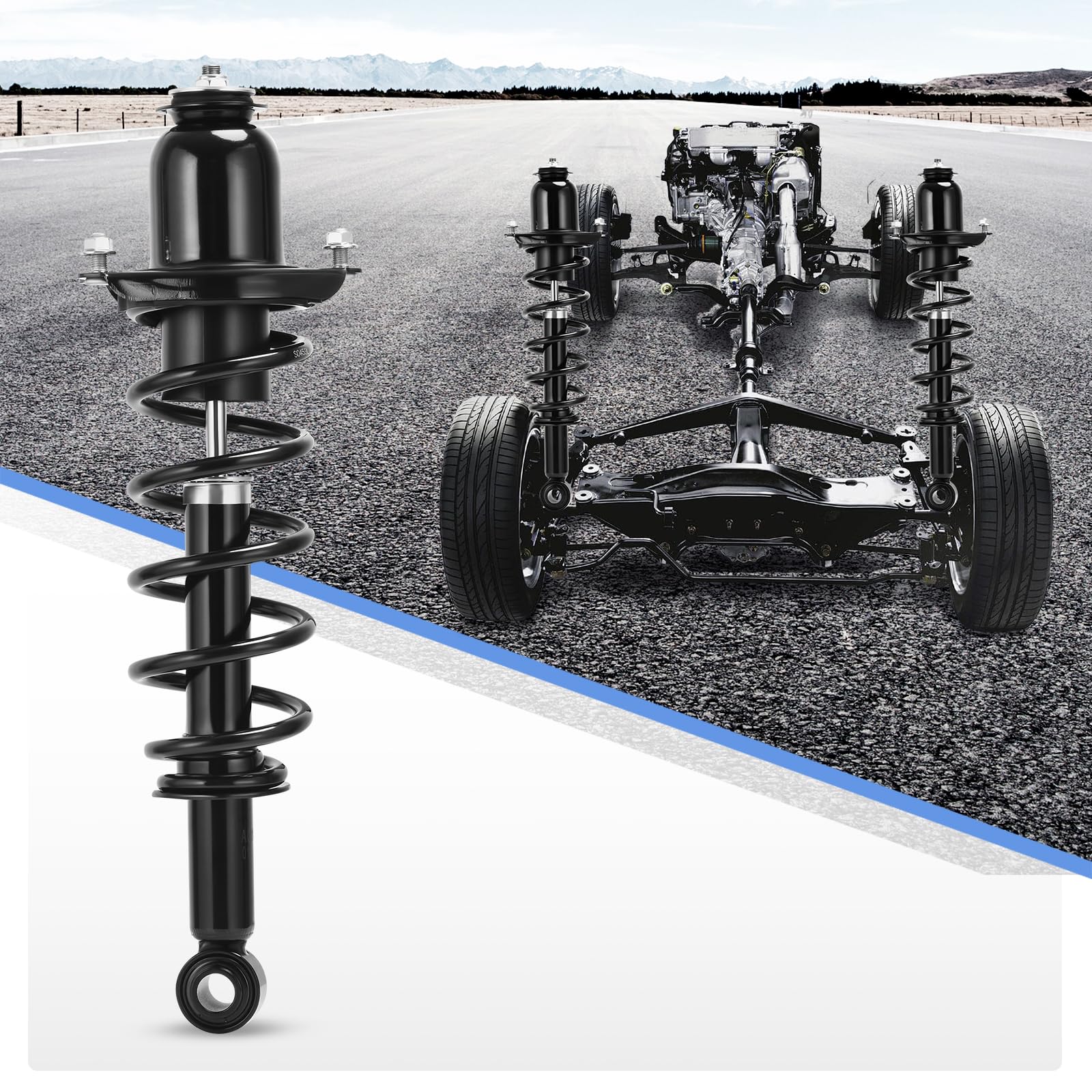 Yitamotor Rear Complete Strut Quick Struts Shocks And Coil Spring Assembly Compatible With 2004-2009 Prius