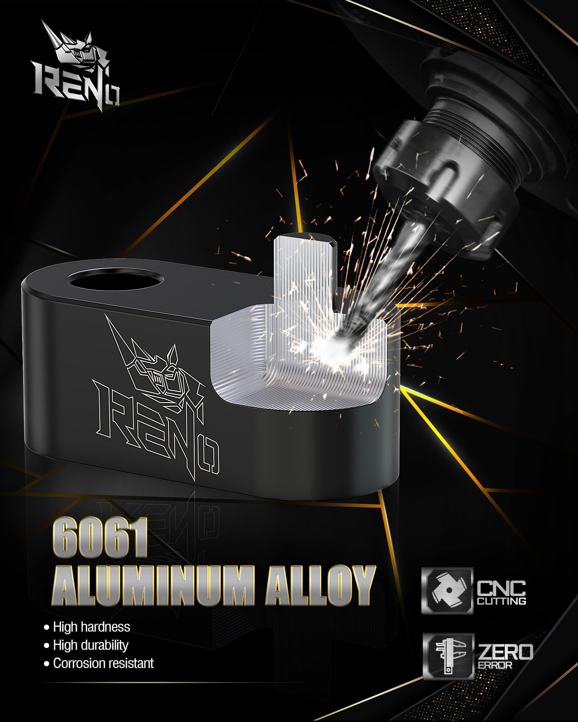 RENO 3/4'' Driver Floorboard Extension Kit,Extension Spacer Compatible Touring FLHR C XS SE5 6 | FLHT C P CU CUL CUTG | FLHTCUSE