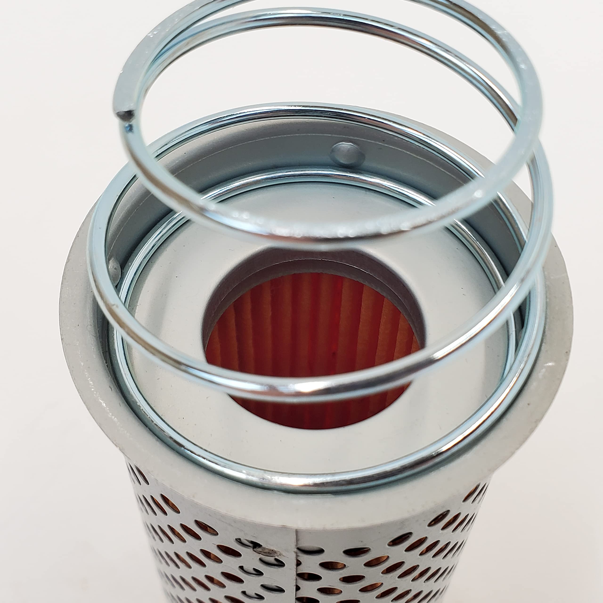 Drop-In Tank Harley Oil Filter - Perforated Metal Exterior w/Paper Filter Element, Seals & Spring For 1953-(Early)1982 Harley Bi