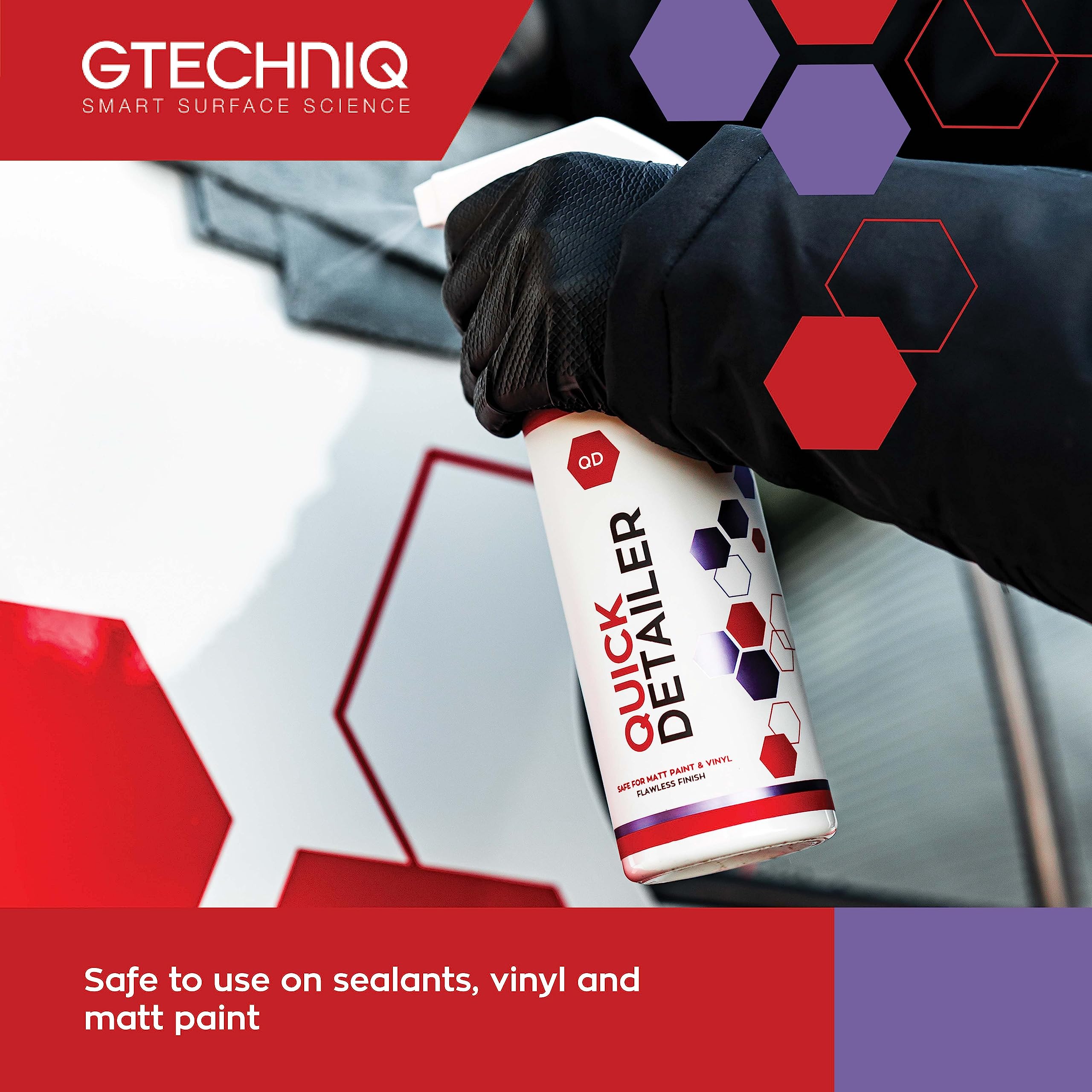 Gtechniq - Quick Detailer - Adds Gloss, Slickness, And Durability To Your Car Paintwork; Easy Spray-On Wipe Off; Trim And Glass