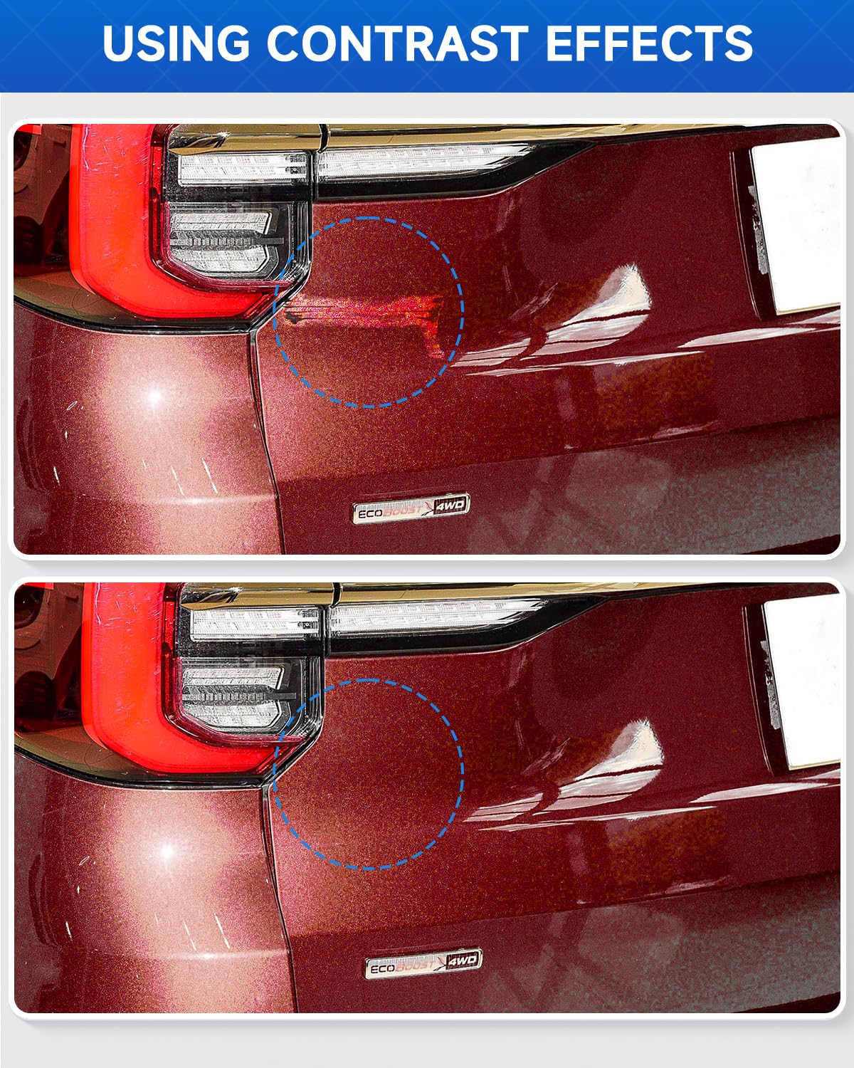 RR Ruby Red Metallic Tricoat Touch Up Paint Compatible with Ford Exact Match Touch Up Paint Car Scratch Repair
