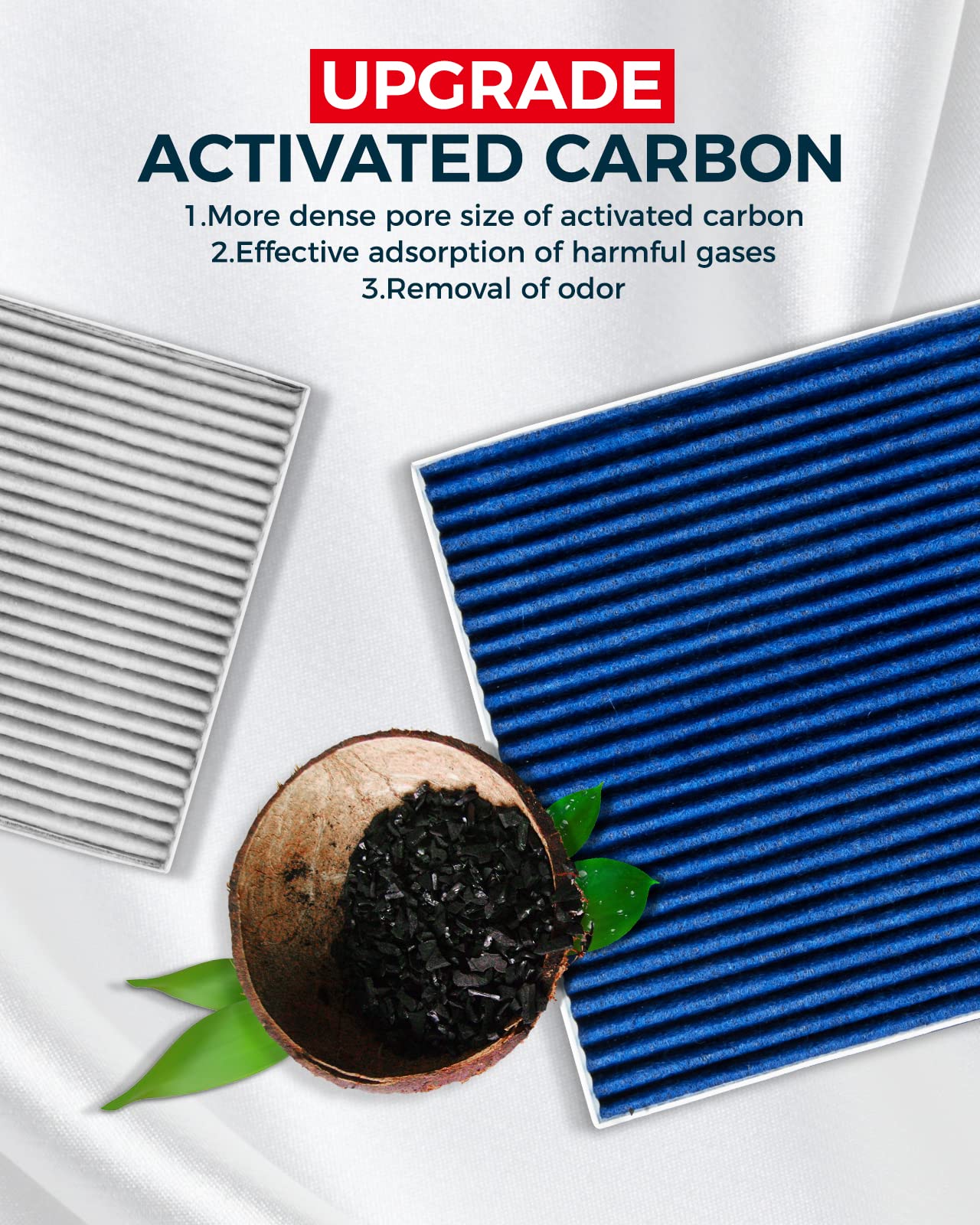Kax Cabin Air Filter, Replacement For Gcf022(Cf11671) Cx7, Ram1500, 1500 Class, 2500, 3500, 4500, 5500 Cabin Filter, Strong Adso