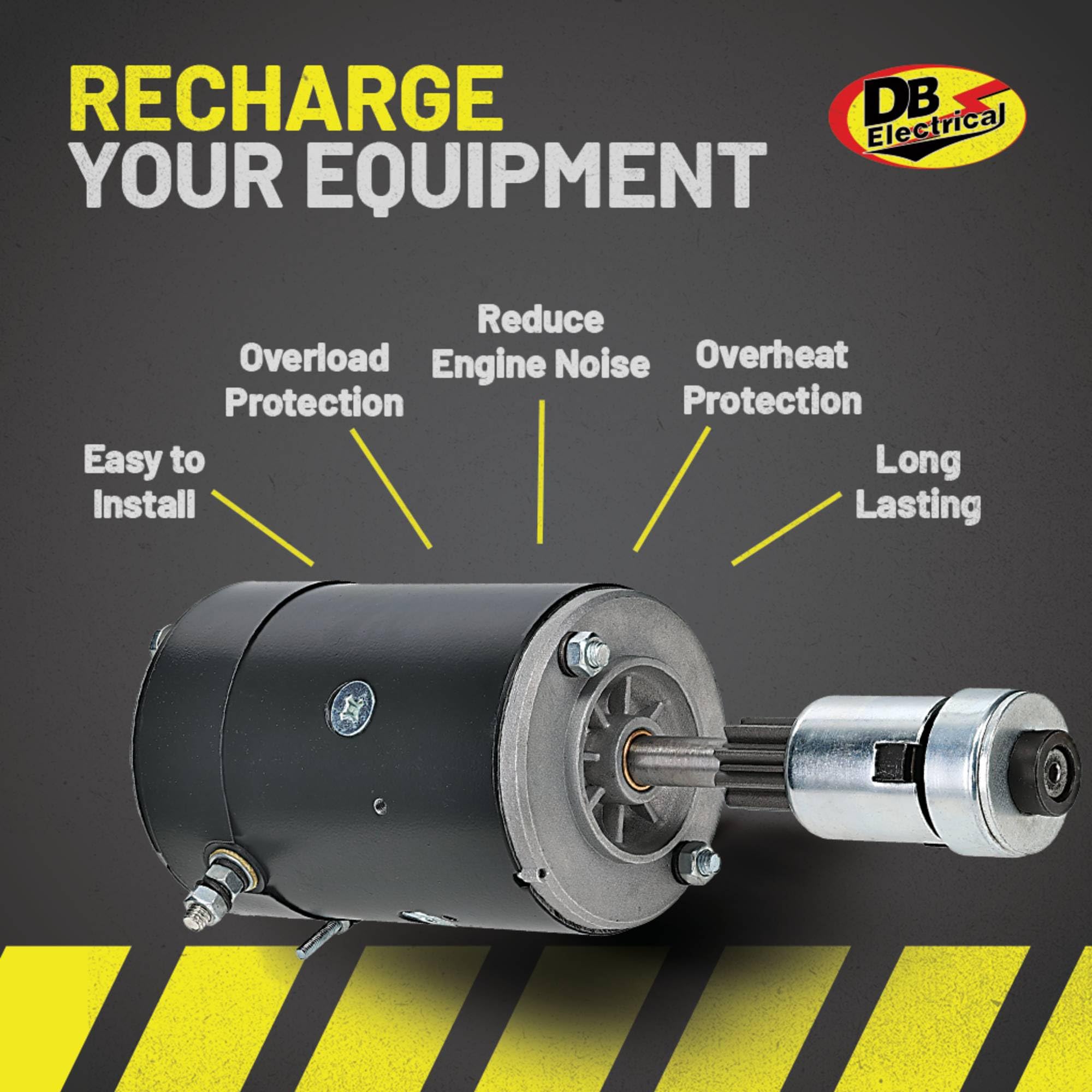 New DB Electrical SFD0145 Starter Compatible With/Replacement For Ford 2N 1942-1947, 8N 1947-1952, 9N 1939-1943 8N-11001, 8N-110