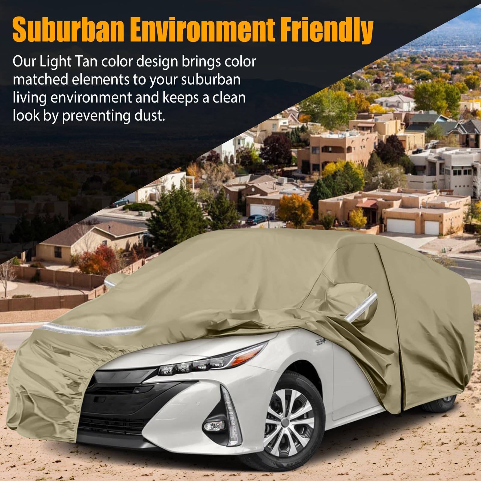 Waterproof Car Covers Replace for 2004-2025 Toyota Prius, Multilayer Heavy Duty with Cotton Liner All Weather Custom-fit Car Cov