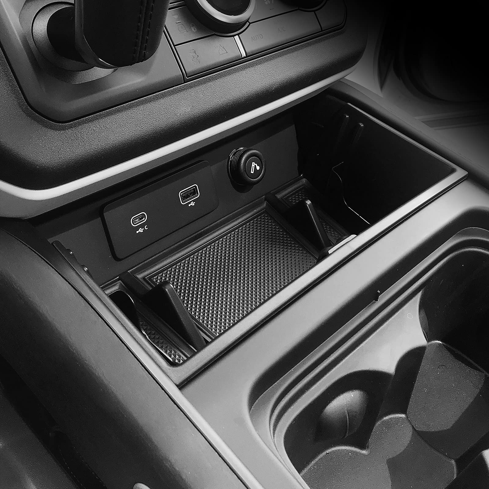 Bomely Center Console Organizer Tray Storage Box Compatible With Land Rover Defender 2020-2023 Land Rover Defender 90 110 130 (Center Console Storage Box)