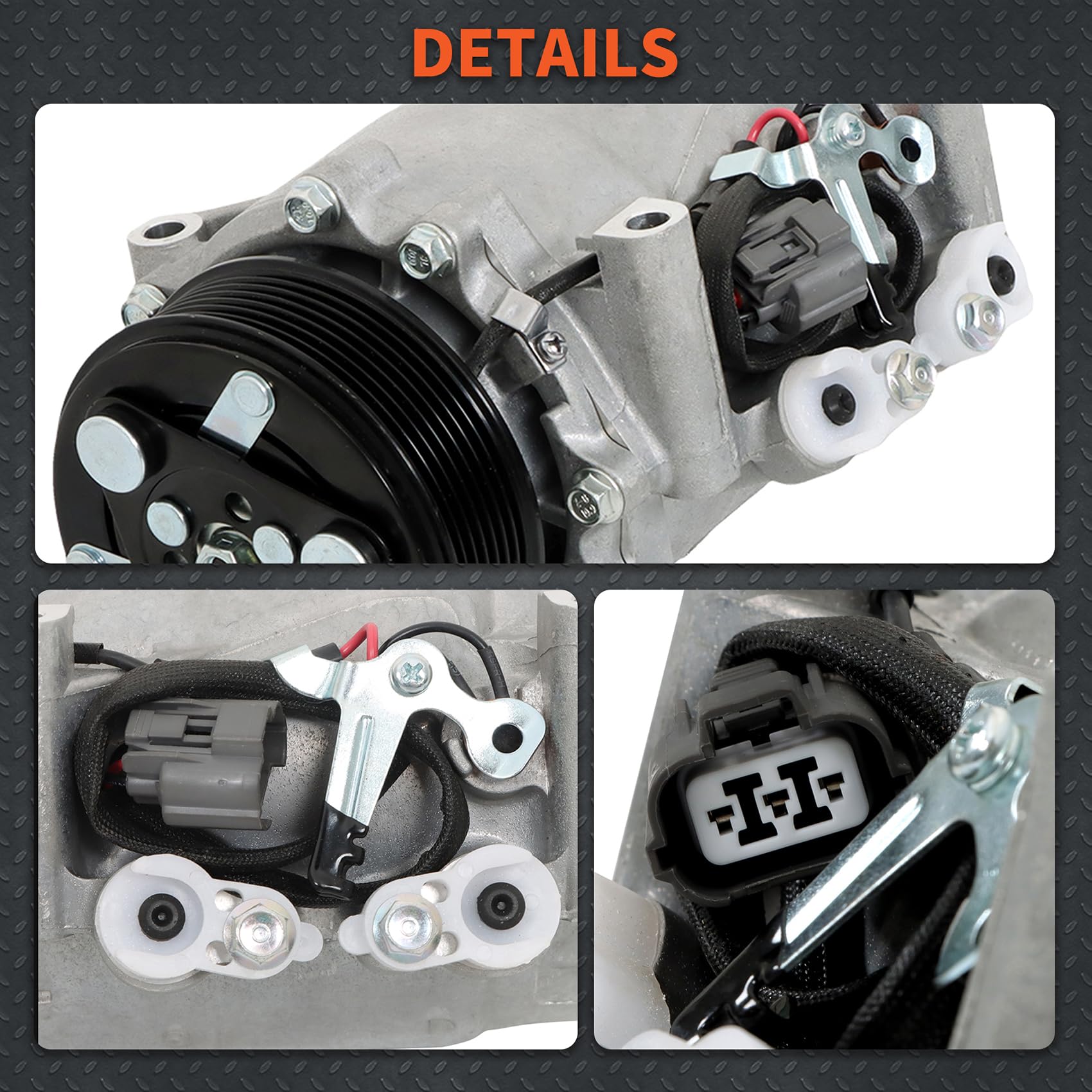 labwork A/C Compressor Replacement for Honda CR-V 2.4L 2002 2003 2004 2005 2006 CO 10663