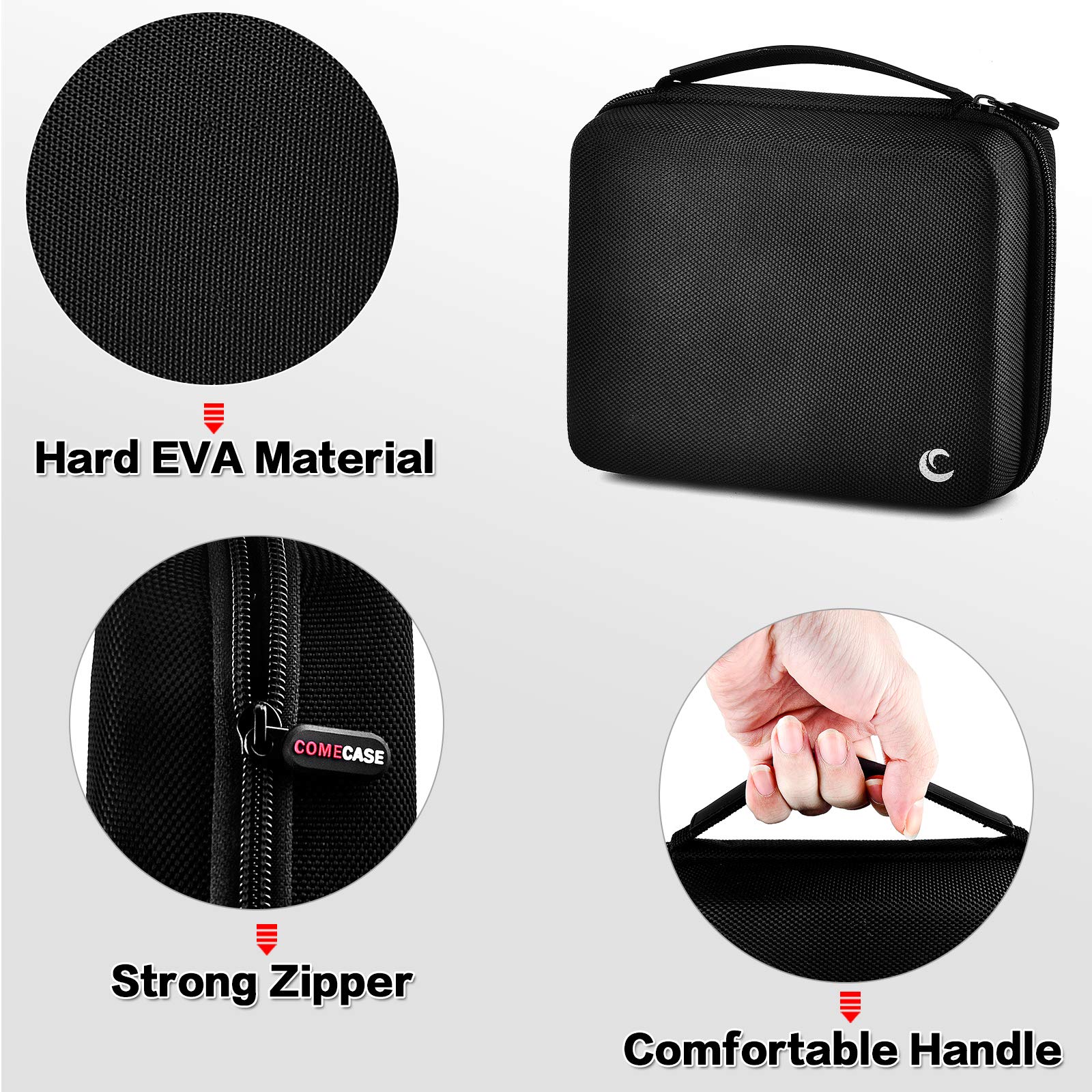 Case For Halo Bolt 58830/57720 Mwh Portable Phone Laptop Charger Car Jump Starter, Power Bank Storage Holder With Mesh Pocket For Ac Outlet, Car Charger And Accessories (Not For Halo Bolt Air)