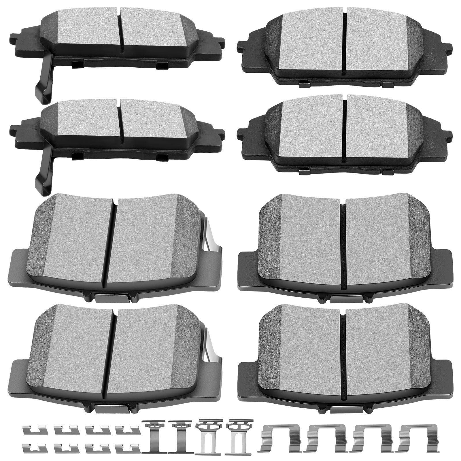 Ceramic Brake Pads Kits,SCITOO 8pcs Brakes Pads Set fit for 2007-2010 for Acura CSX,2002-2006 for Acura RSX,2006-2011 for Honda