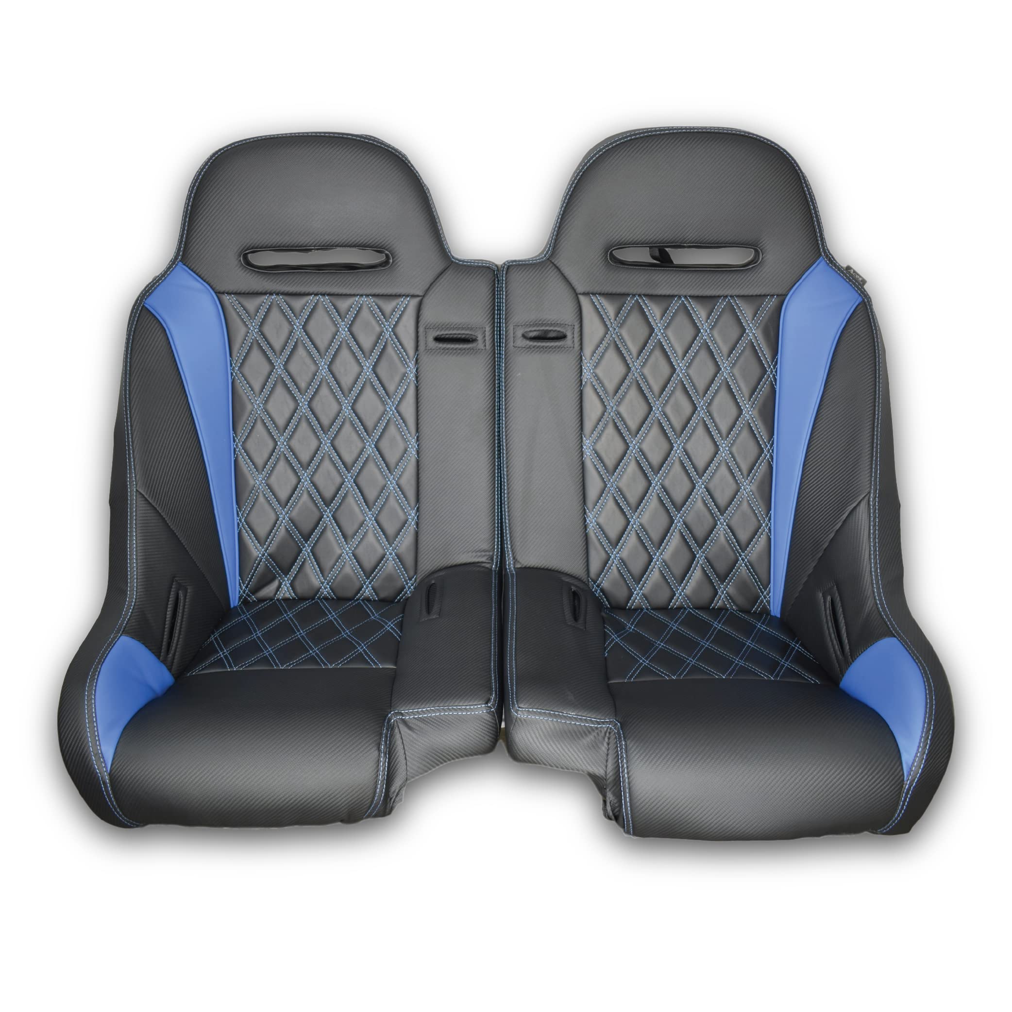 Aces Racing Polaris Rzr Suspension Seats ((Apex) Front/Rear Bench Seat, Blue)