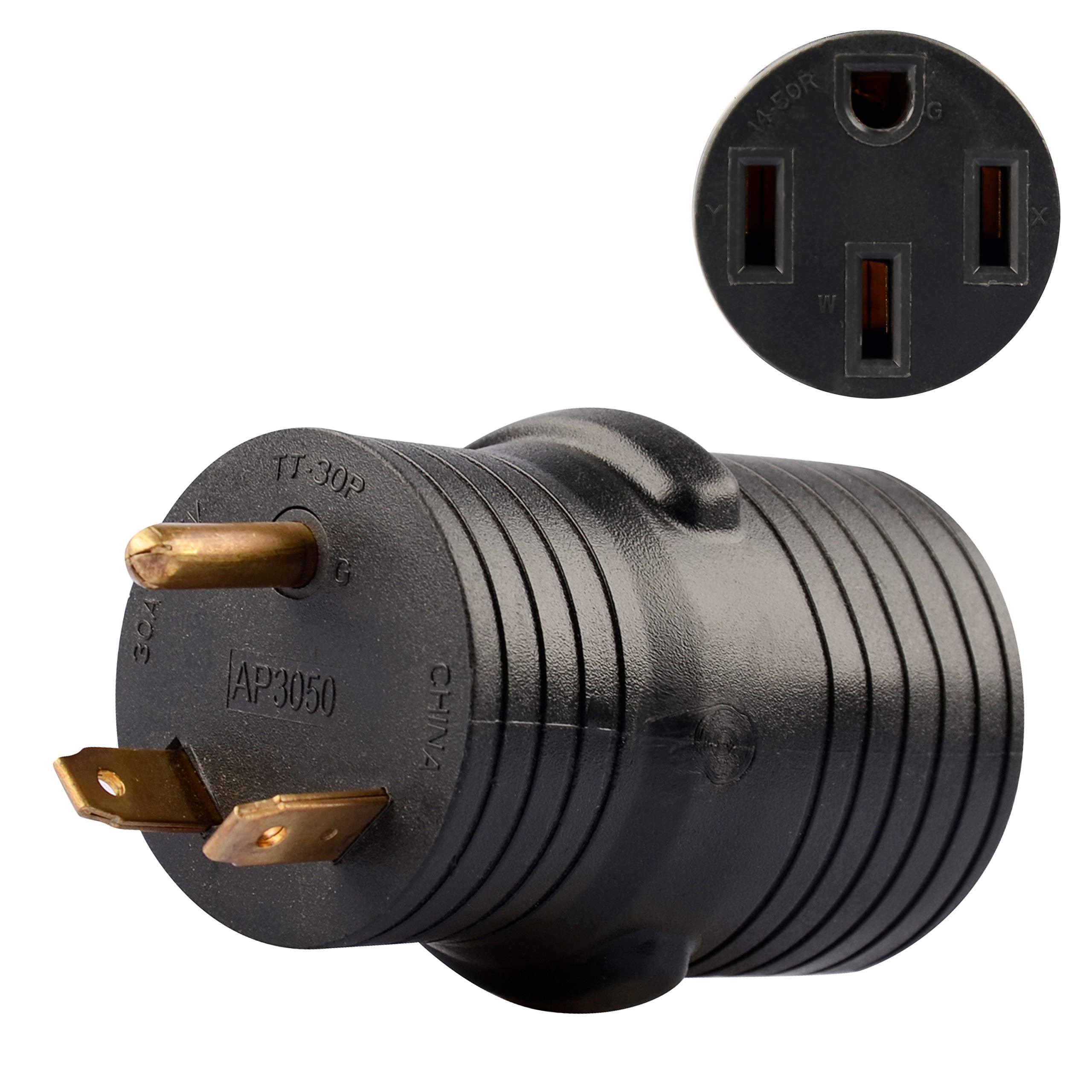 Rvguard Rv Plug Adapter 30 Amp Male (Tt-30P) To 50 Amp Female (14-50R)
