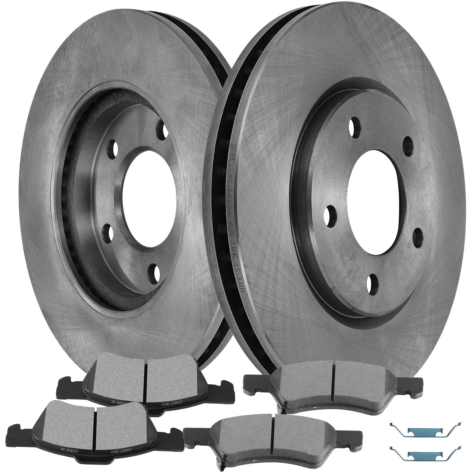 SCITOO Front 11.06'' Brake Pads and Rotors Kits Fit For Chrysler Town & Country 2001-2007,For Dodge Caravan 2001-2007,For Dodge 