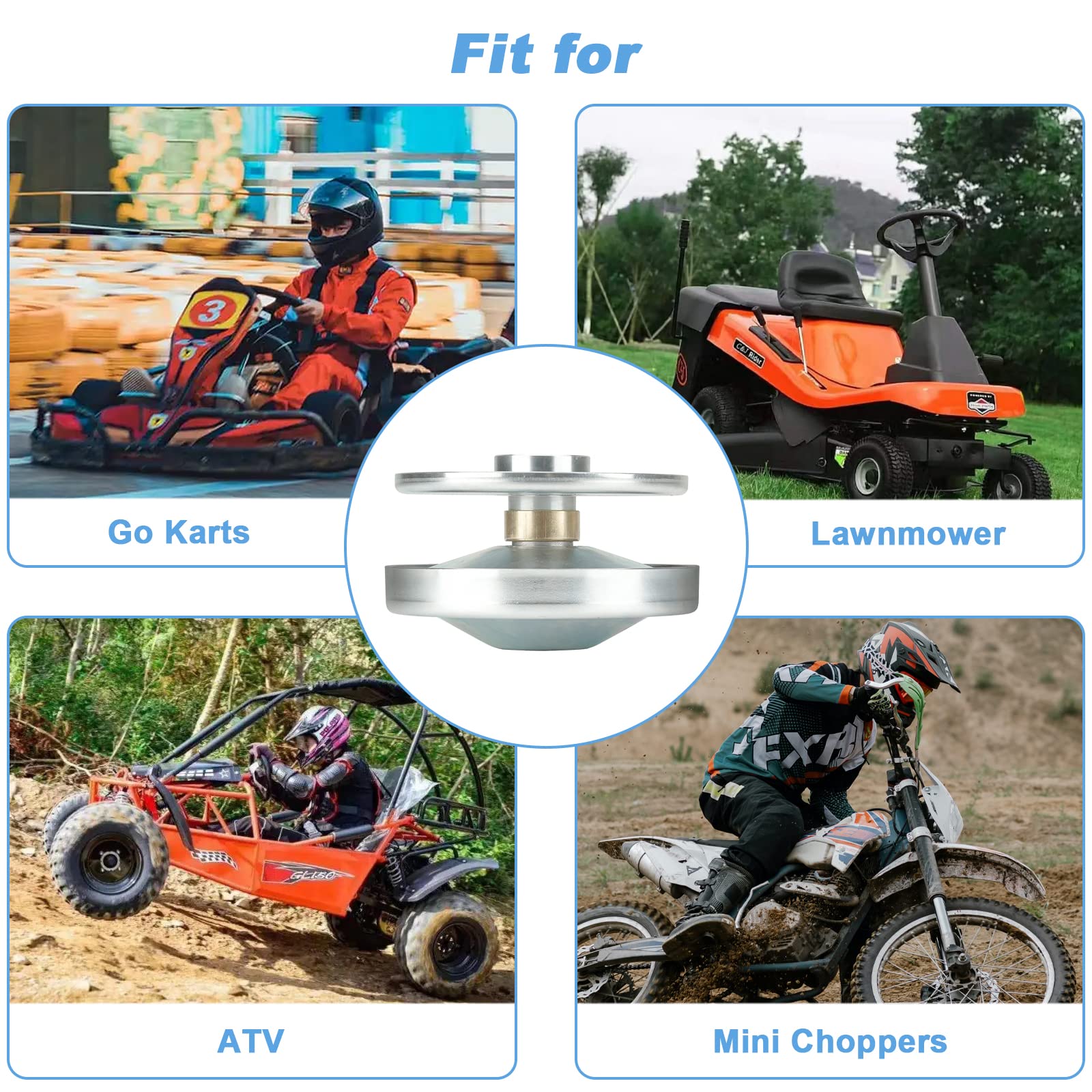 Driver Pulley Replacement For 30 Series 6.5Hp Go Kart Mini Bike Torque Converter Clutch, Compatible With Manco Comet 219552A 212