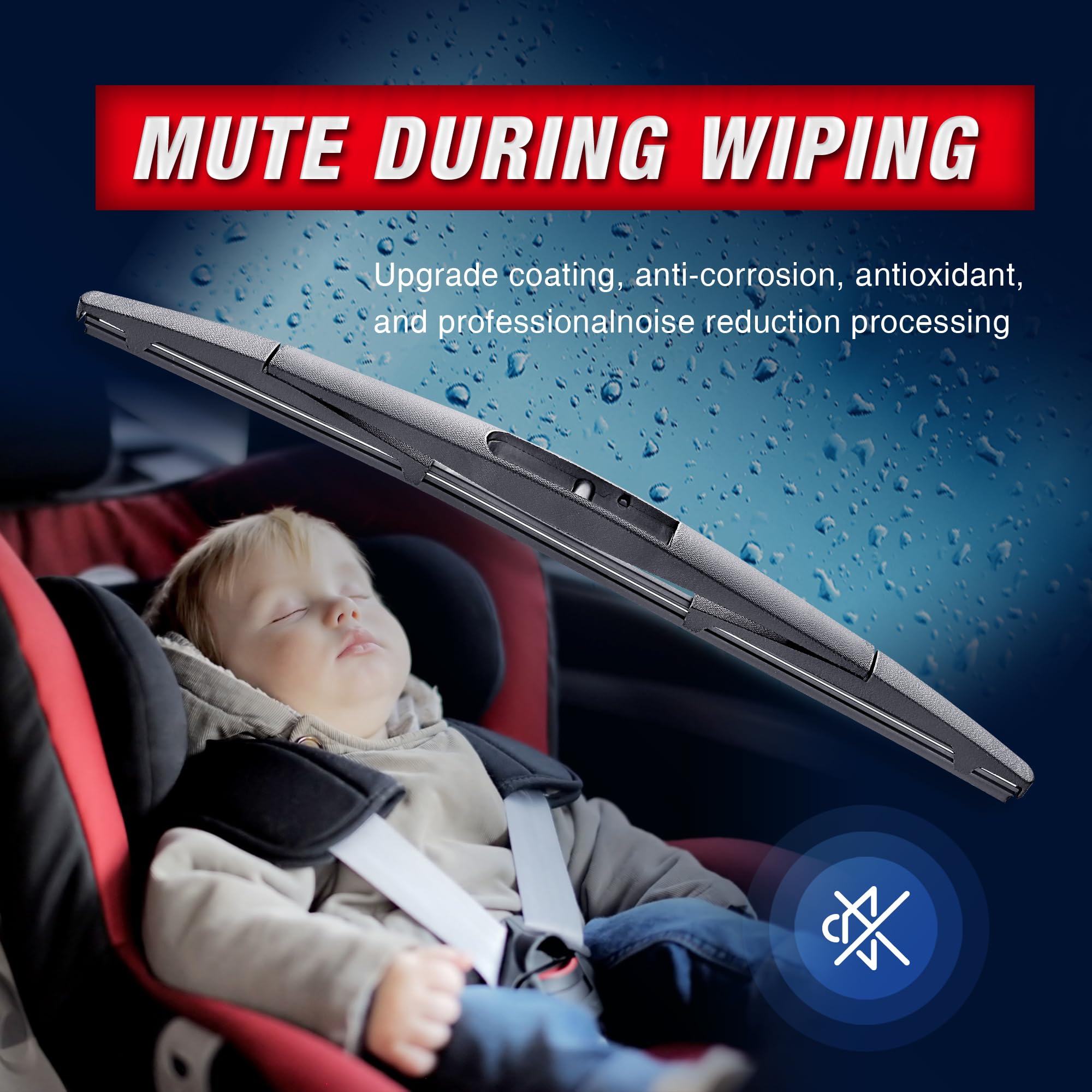 12' Rear Wiper Blade Replacement For Honda Cr-V 2022-2017 Subaru Crosstrek 2022-2016 Impreza 2014-2012 Xv Crosstrek 2015-2013 Murano 21-09 Pathfinder 12-05 Back Windshield Wiper Blade-12B/H306