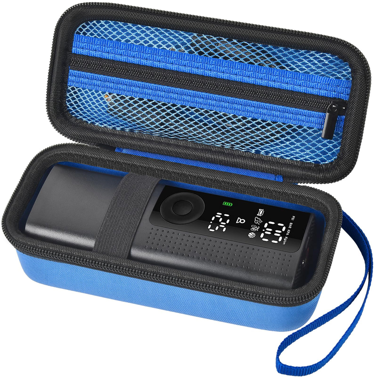 Case Compatible With Portable Air Pump, 120 Psi Air Compressor, Car Tire Inflator Storage Bag For Usb Cable, Air House, Connecto