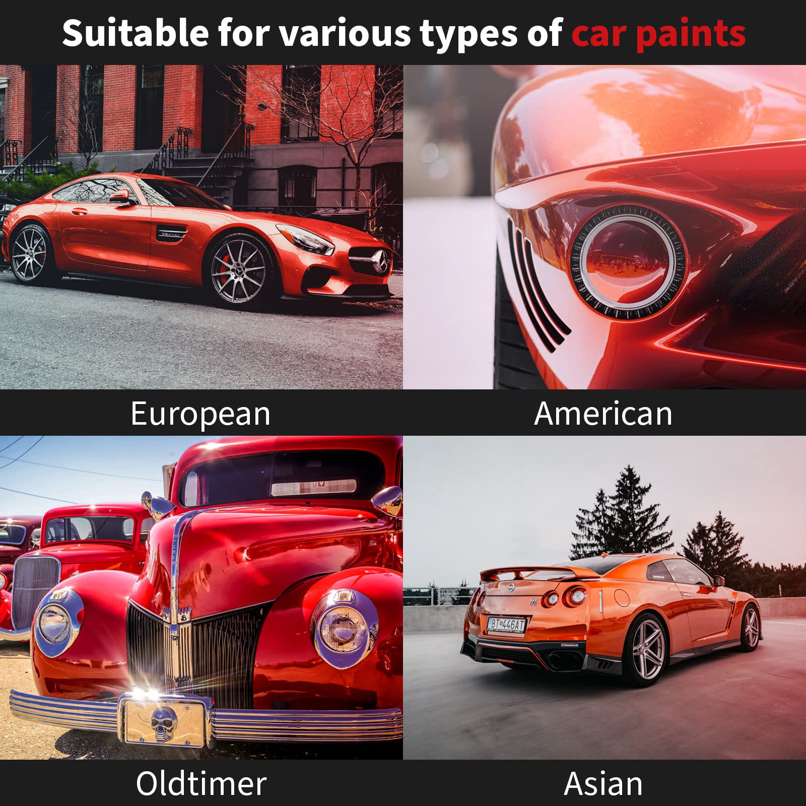 menzerna 3.5 Inch 2X Premium Polishing Pads Medium Cut for Medium Fine Polishing I Body Repair & Detailing Pads with Safety Edge