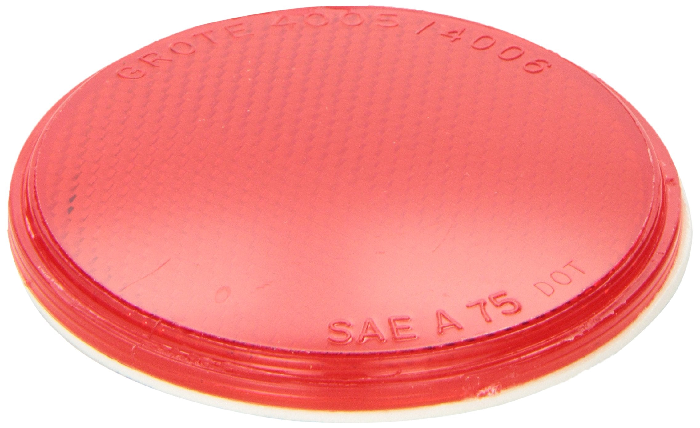 Grote 40062 Red 3' Round Sealed Stick-On Reflector