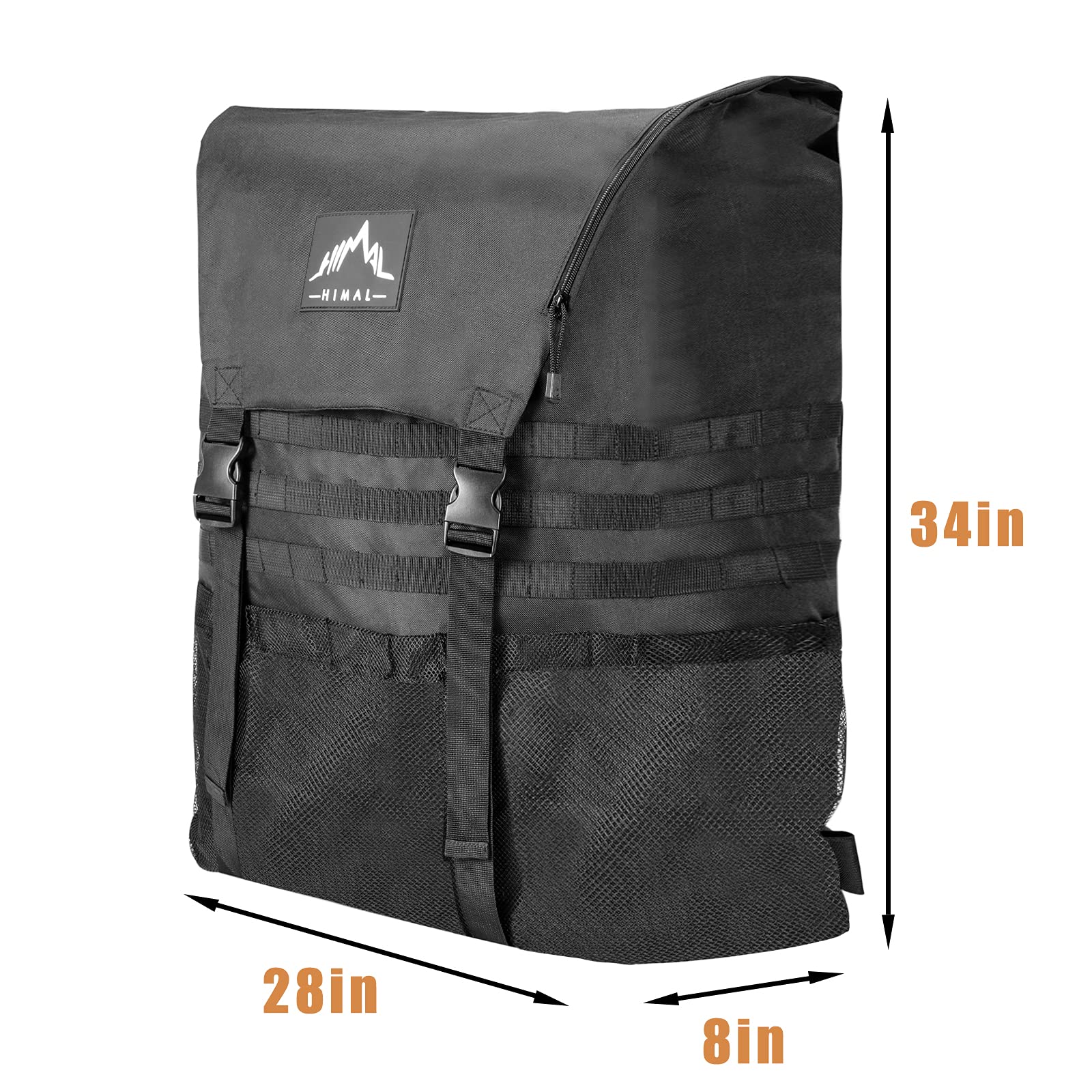 Himal Outdoors Spare Tire Trash Bag,High Quality Spare Tire Storage Bag,Suv Trunk Organizer For Outdoor Off-Road Recovery Gear,Black