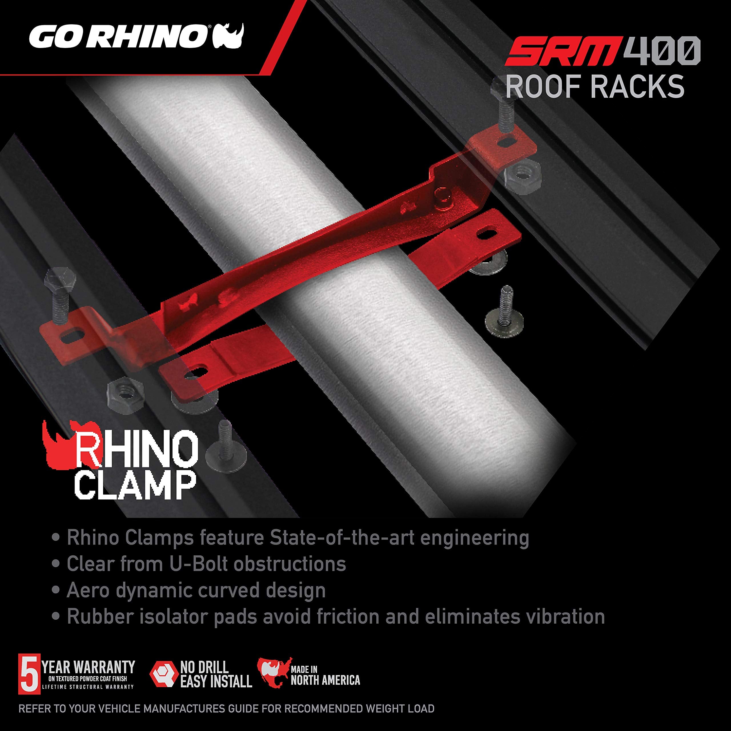 Go Rhino 5934058T Srm400 58 Fabricated Customizable Steel Basket Roof Rack