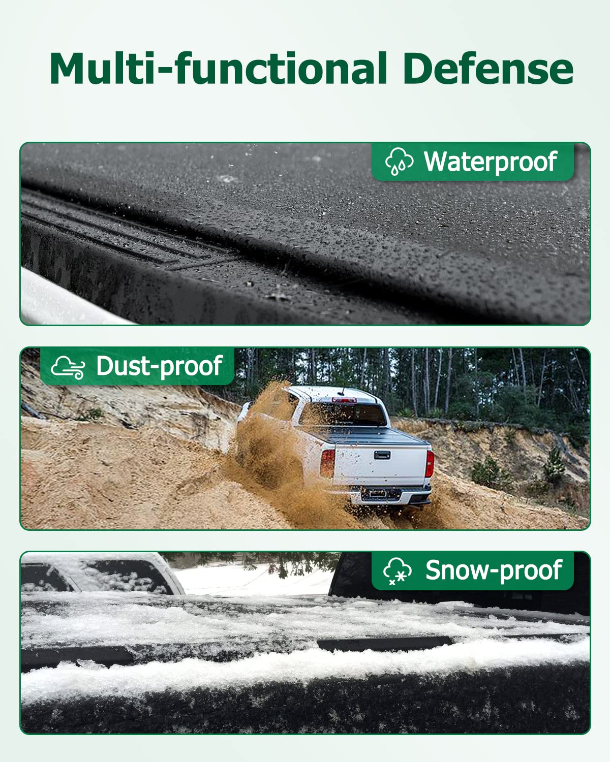 SCITOO Roll Up Truck Bed Tonneau Cover Fits for 1999-2006 for Chevy Silverado 1500/GMC Sierra 1500, 2001-2006 for GMC Sierra 250